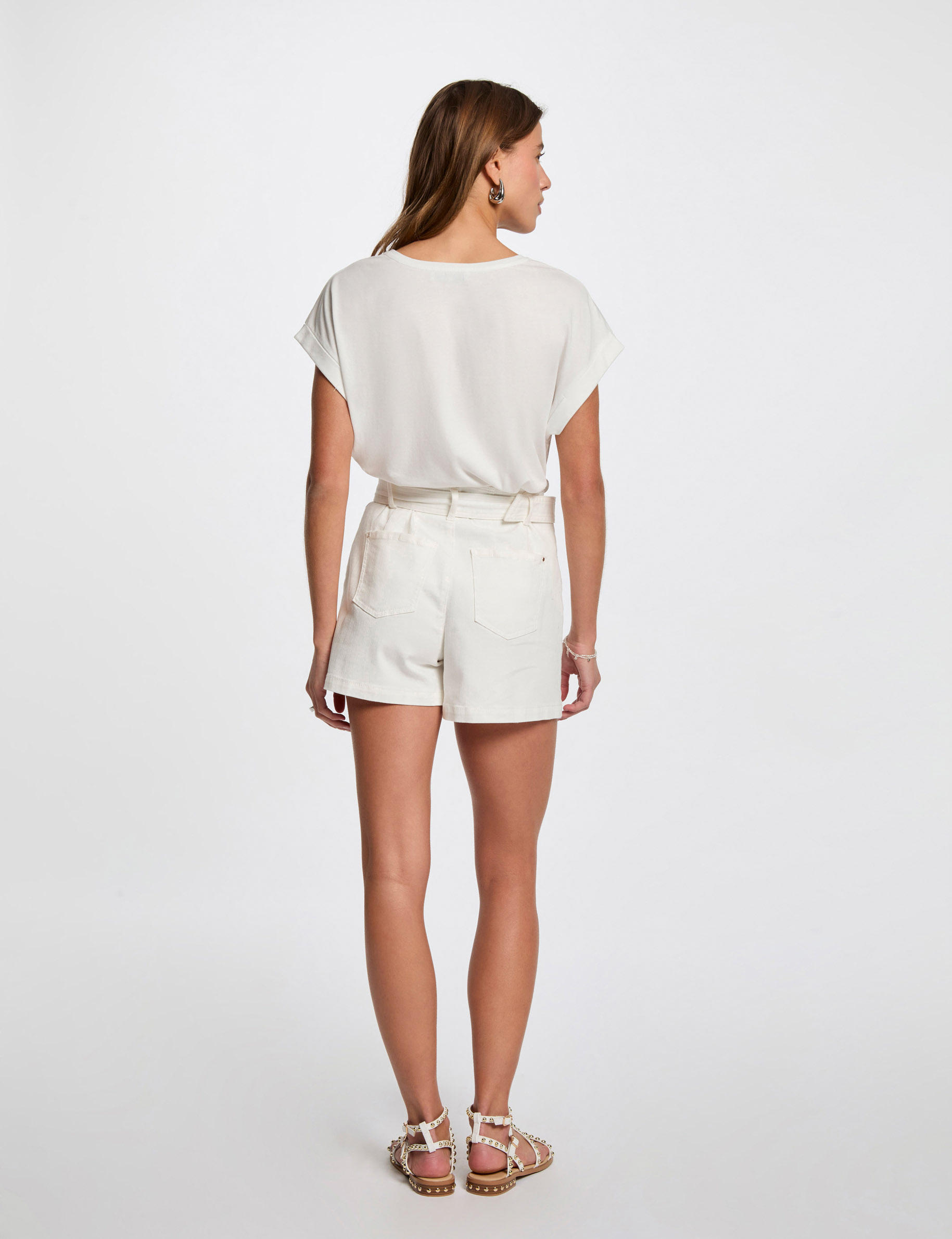 t shirt a inscription blanc femme T-shirt à inscription blanc femme