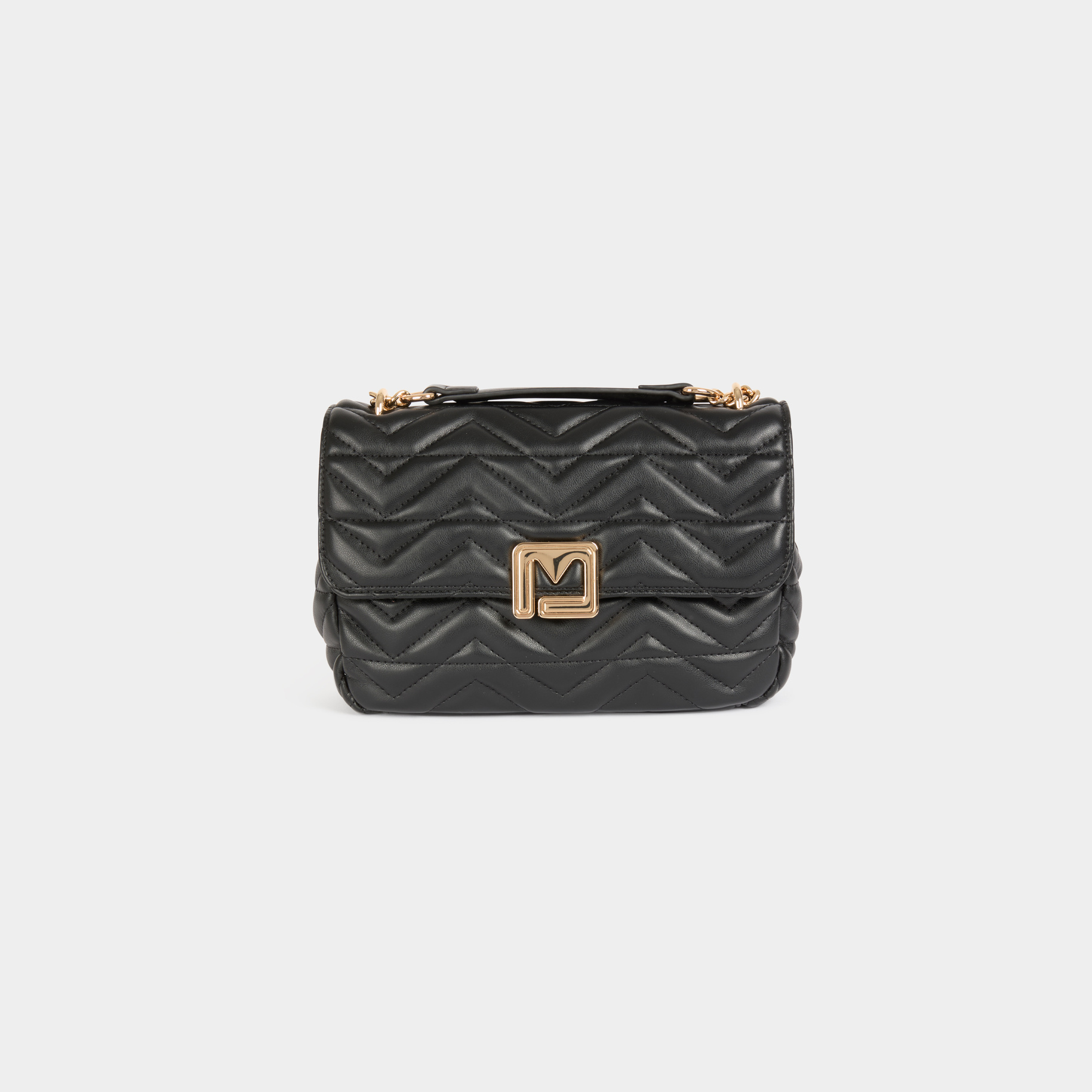 sac matelasse boucle m noir femme Sac matelassé boucle M noir femme