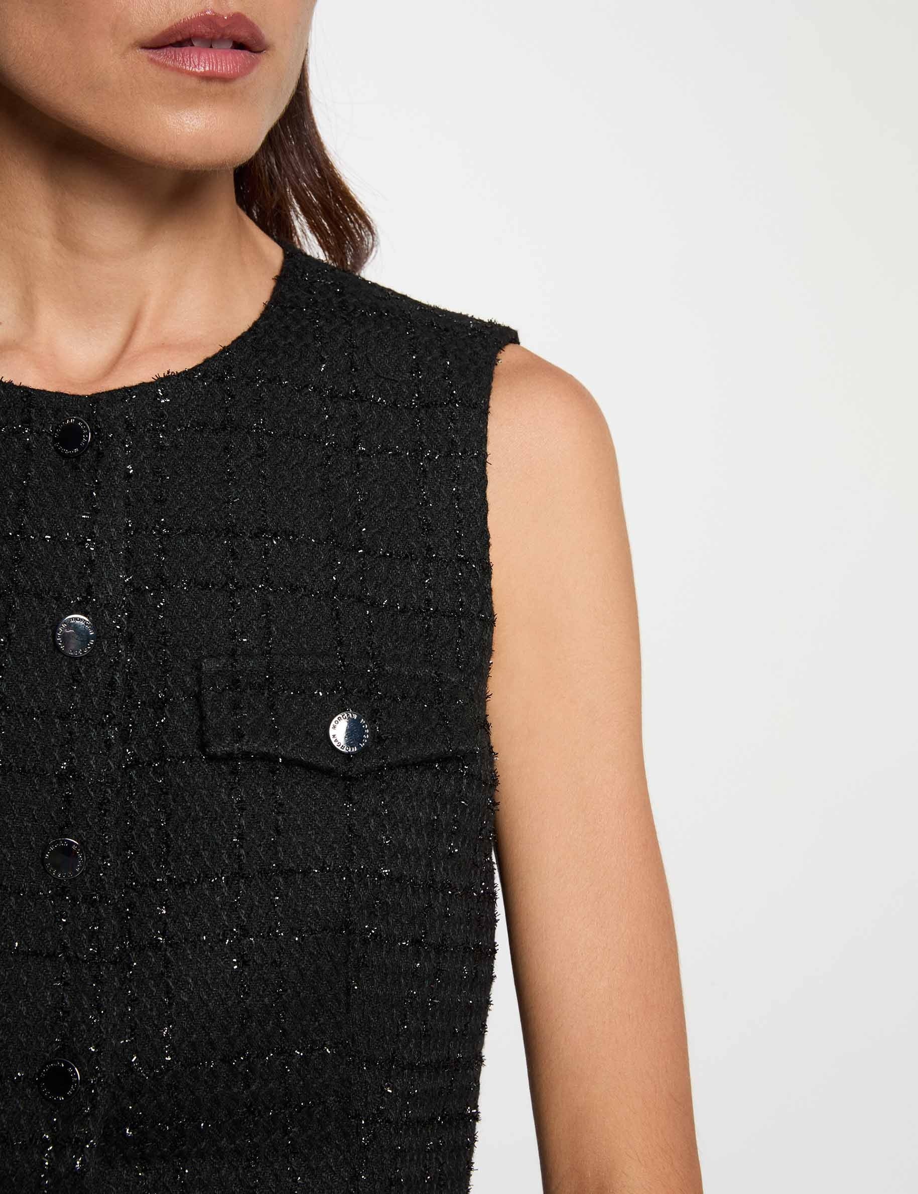 Chemise sans manches noir femme