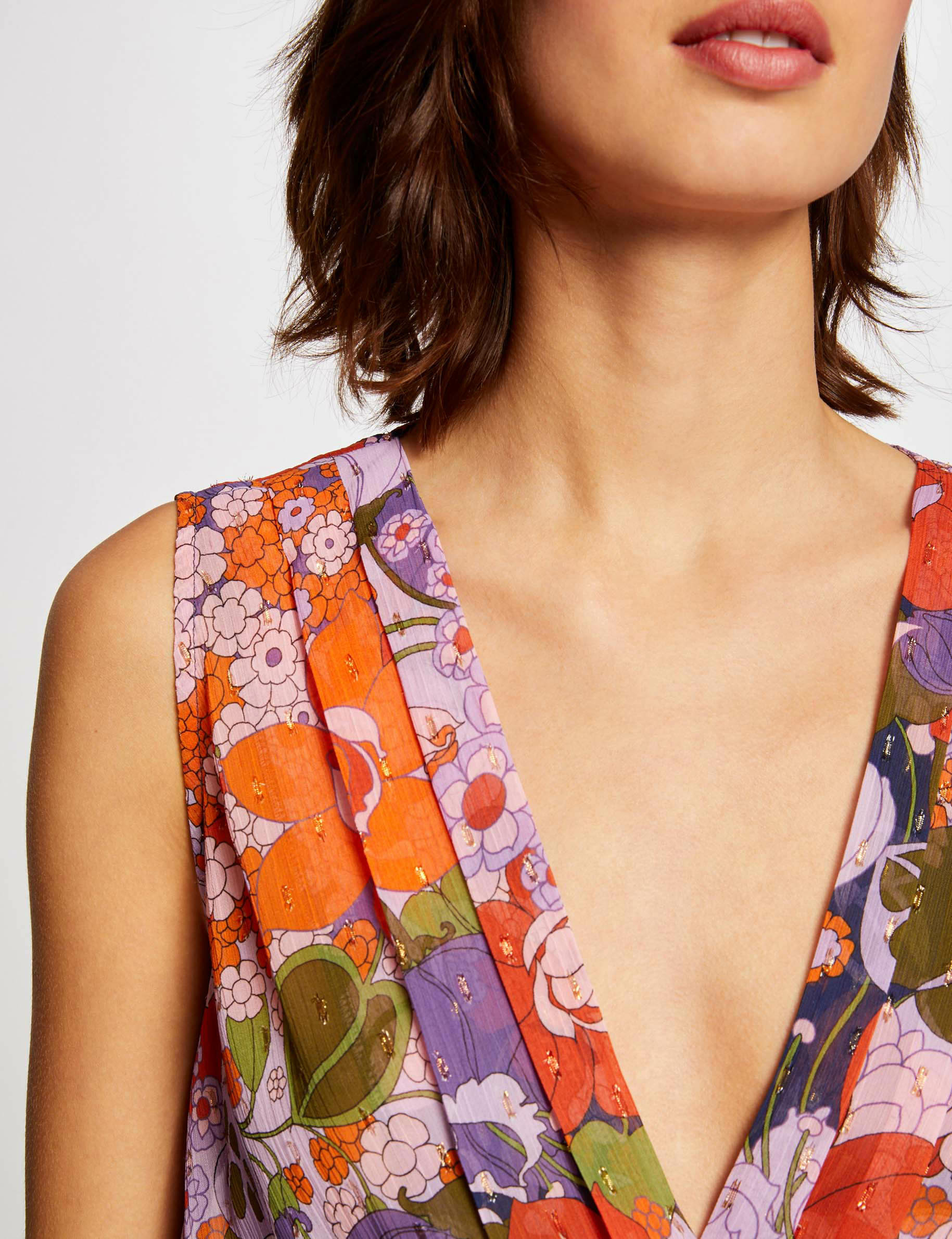 Blouse sans manches imprimé floral multico femme Blouse sans manches imprimé floral multico femme