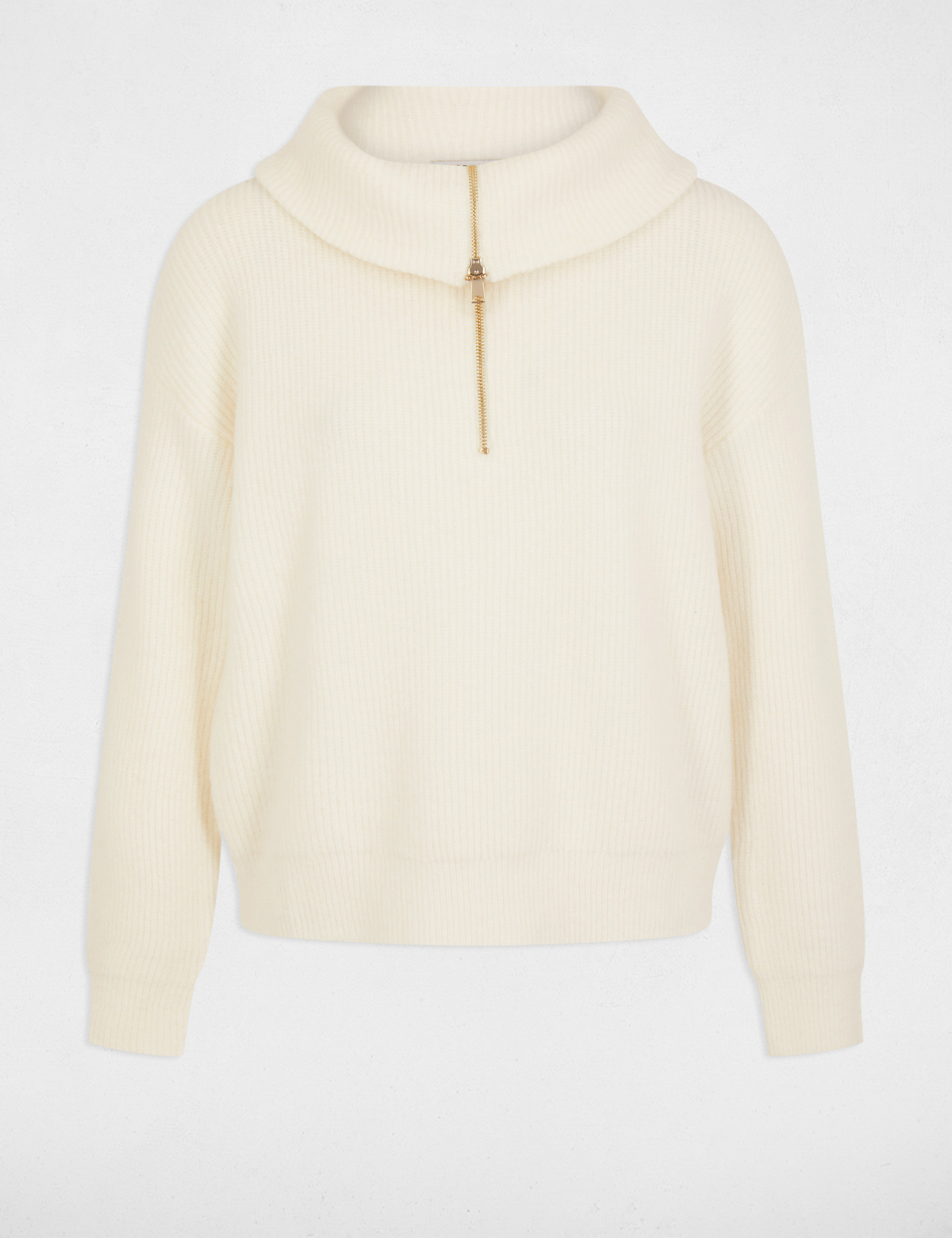 pull col camionneur ivoire femme Pull col camionneur ivoire femme