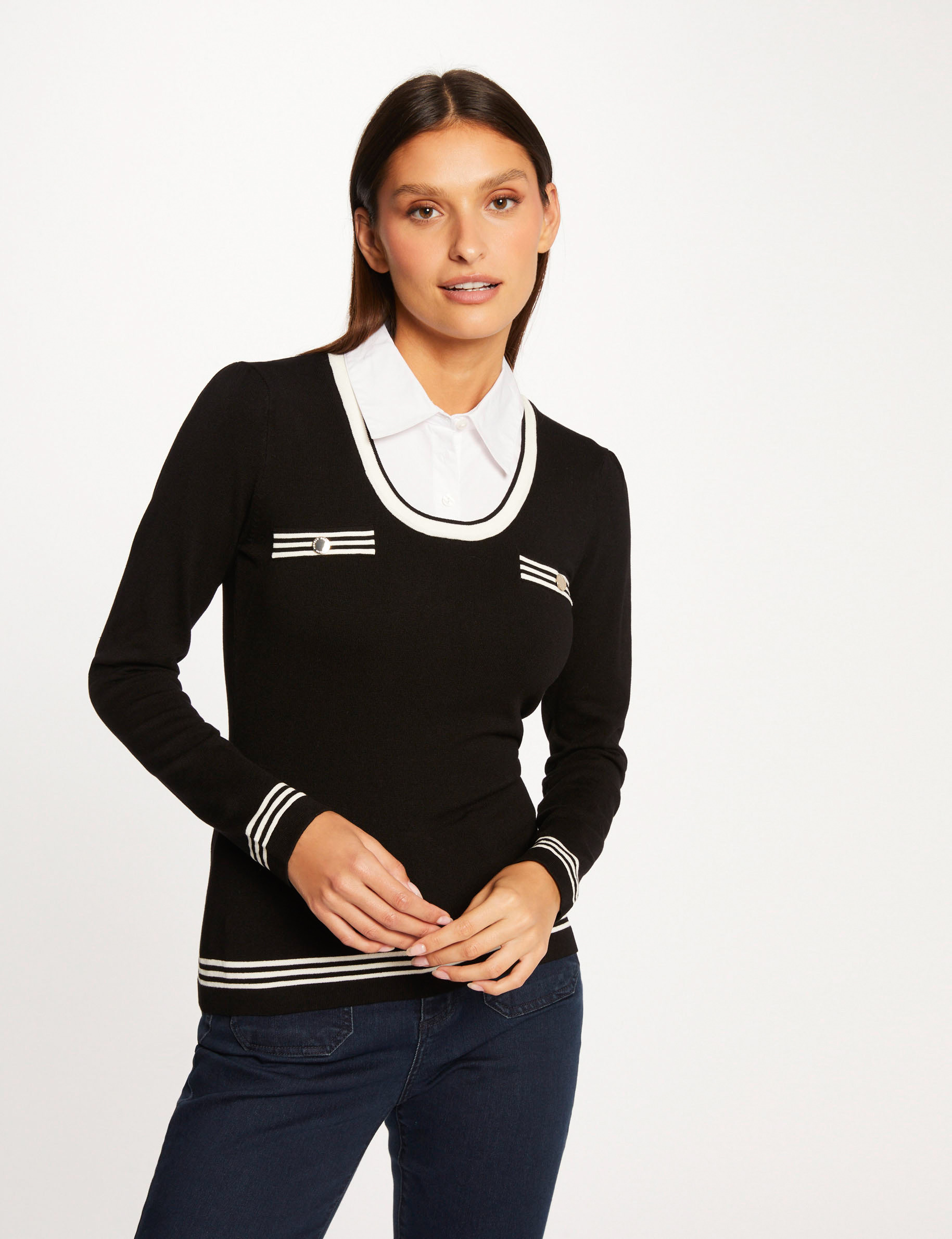 Pull online chemise noir