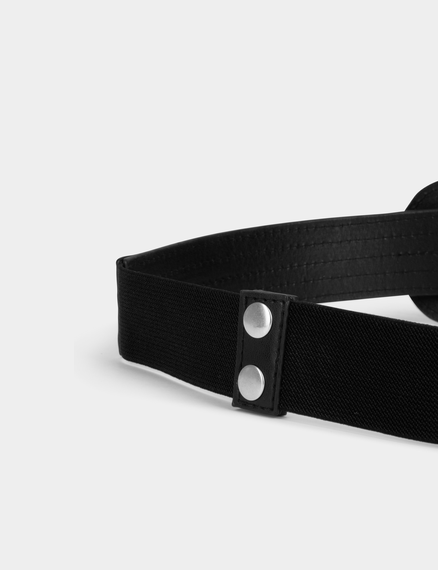 ceinture elastiquee avec noeuds noir femme Ceinture élastiquée avec noeuds noir femme