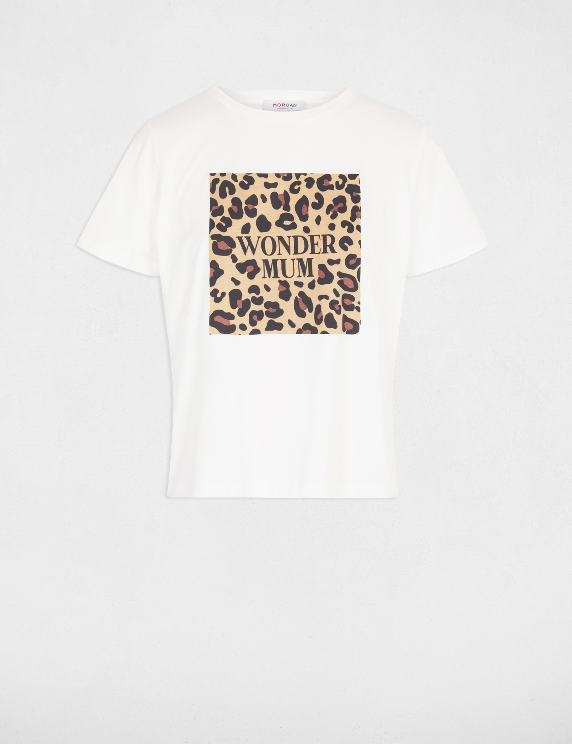 T-shirt manches courtes blanc femme