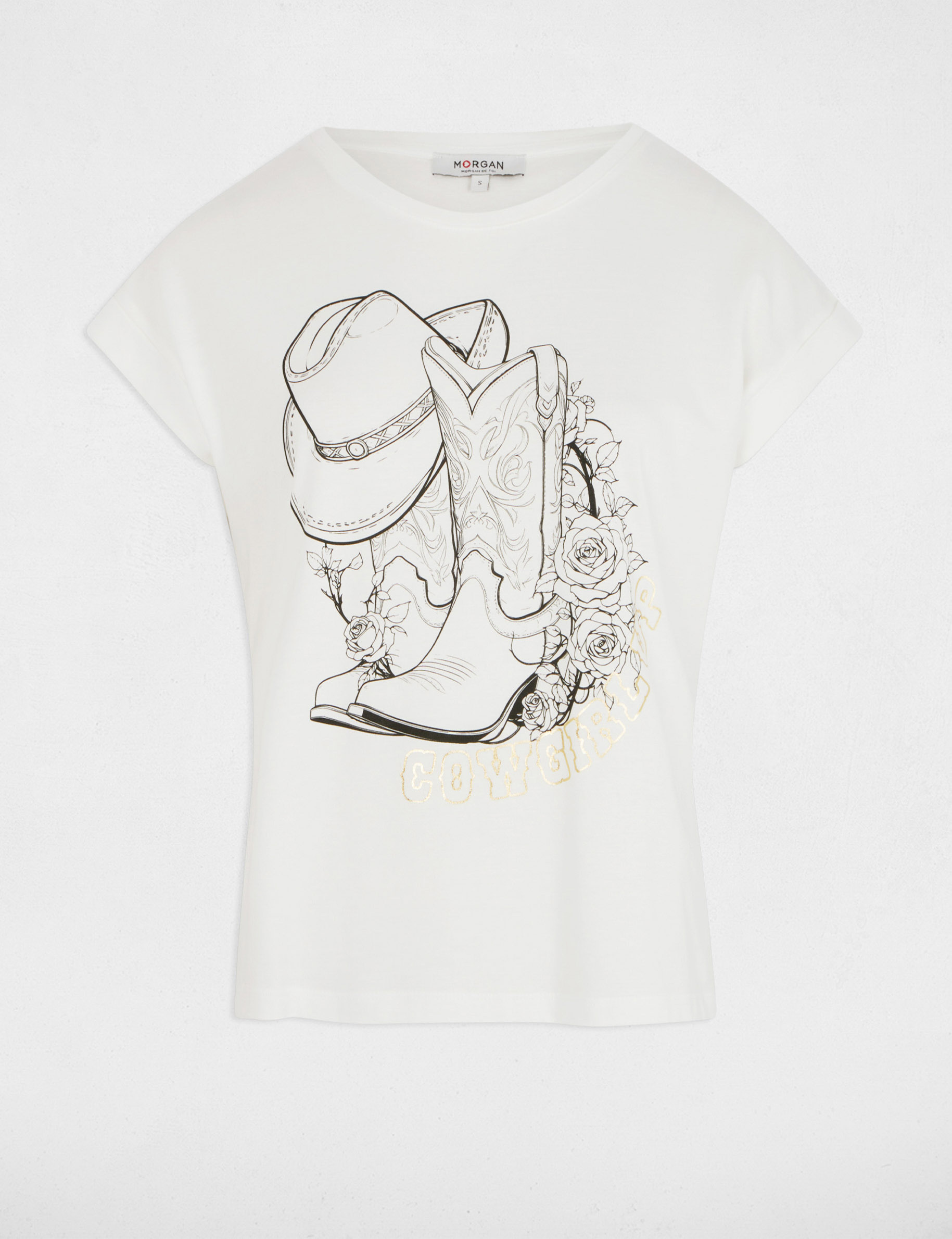 t shirt manches courtes blanc femme T-shirt manches courtes blanc femme