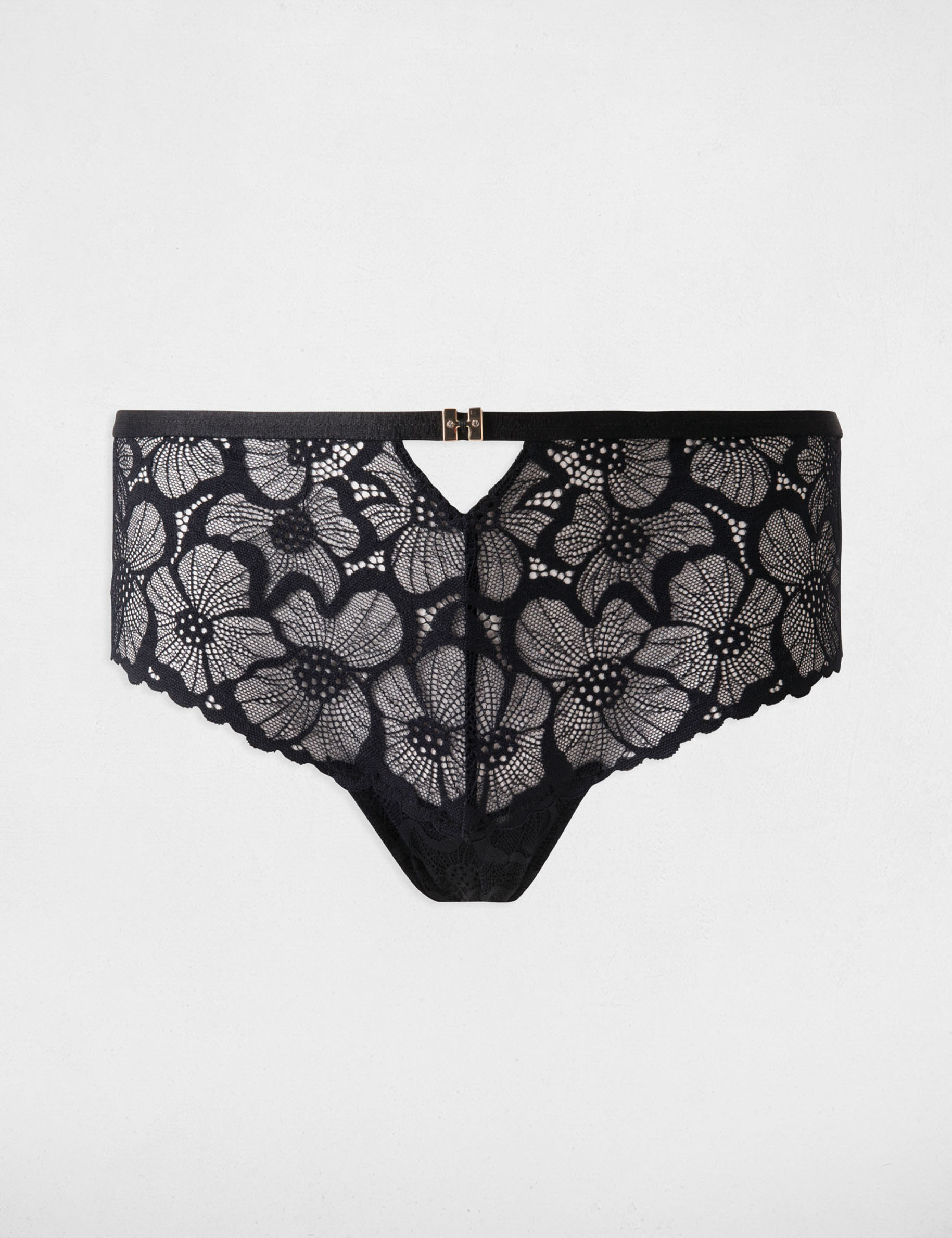 shorty en dentelle noir femme Shorty en dentelle noir femme