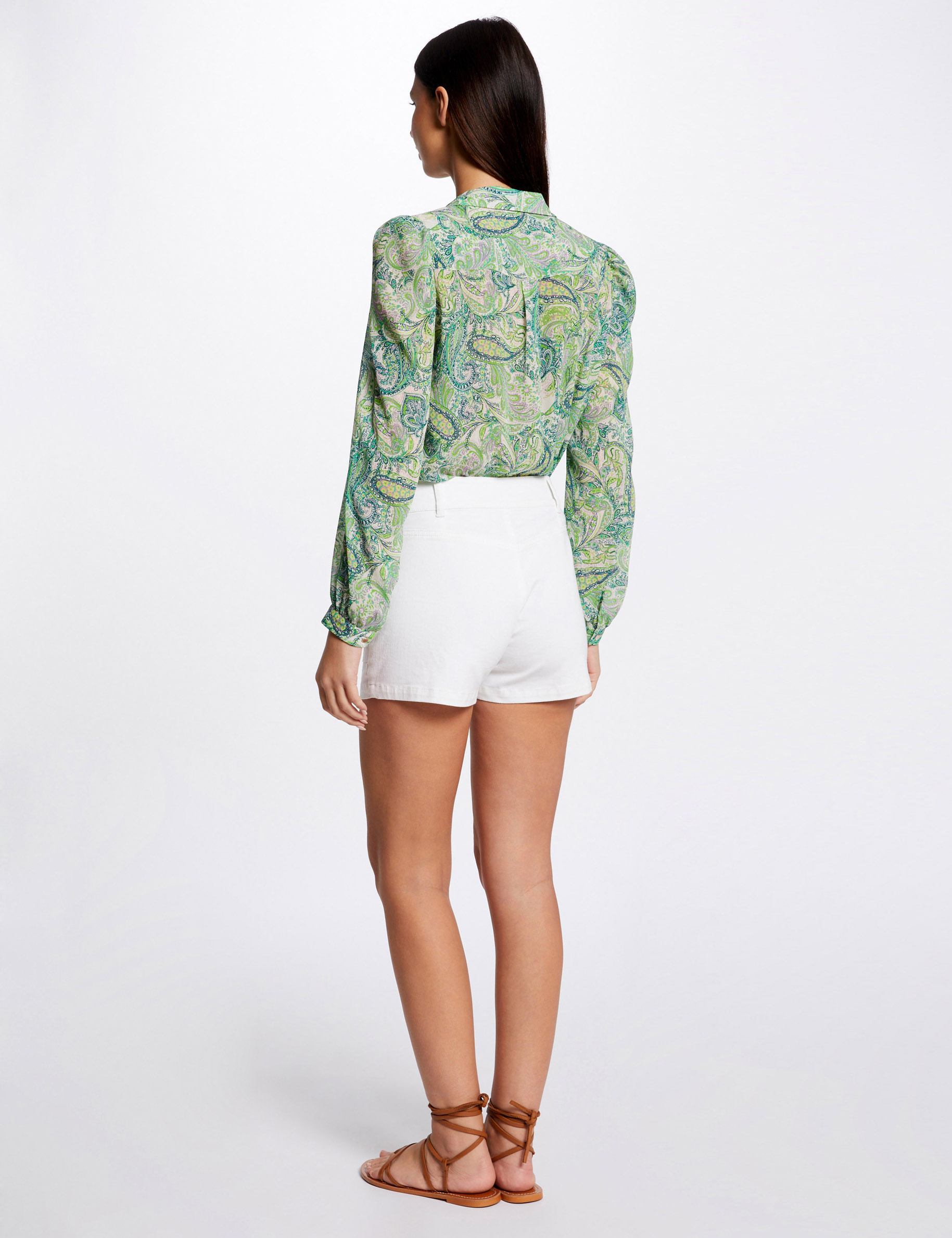 Chemise manches longues imprimée multico femme Chemise manches longues imprimée multico femme