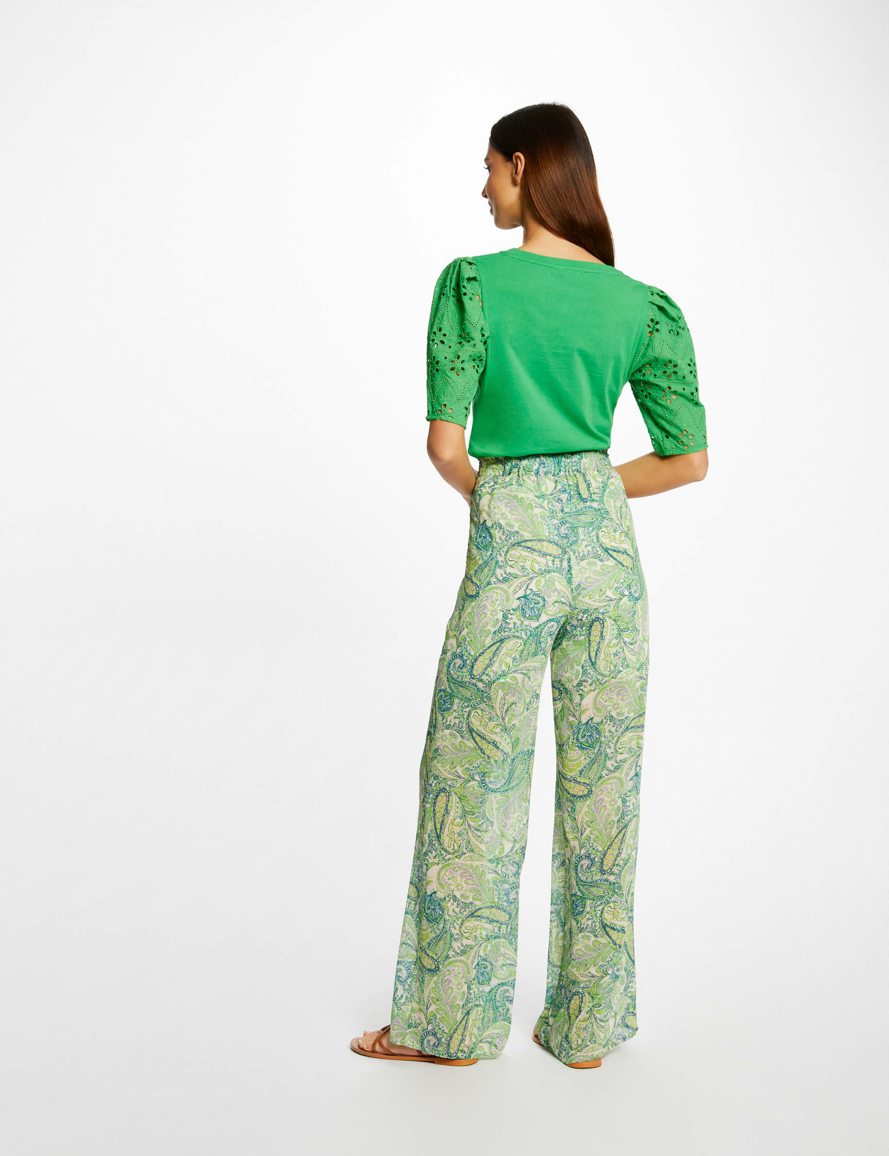 T-shirt à manches courtes vert femme T-shirt à manches courtes vert femme