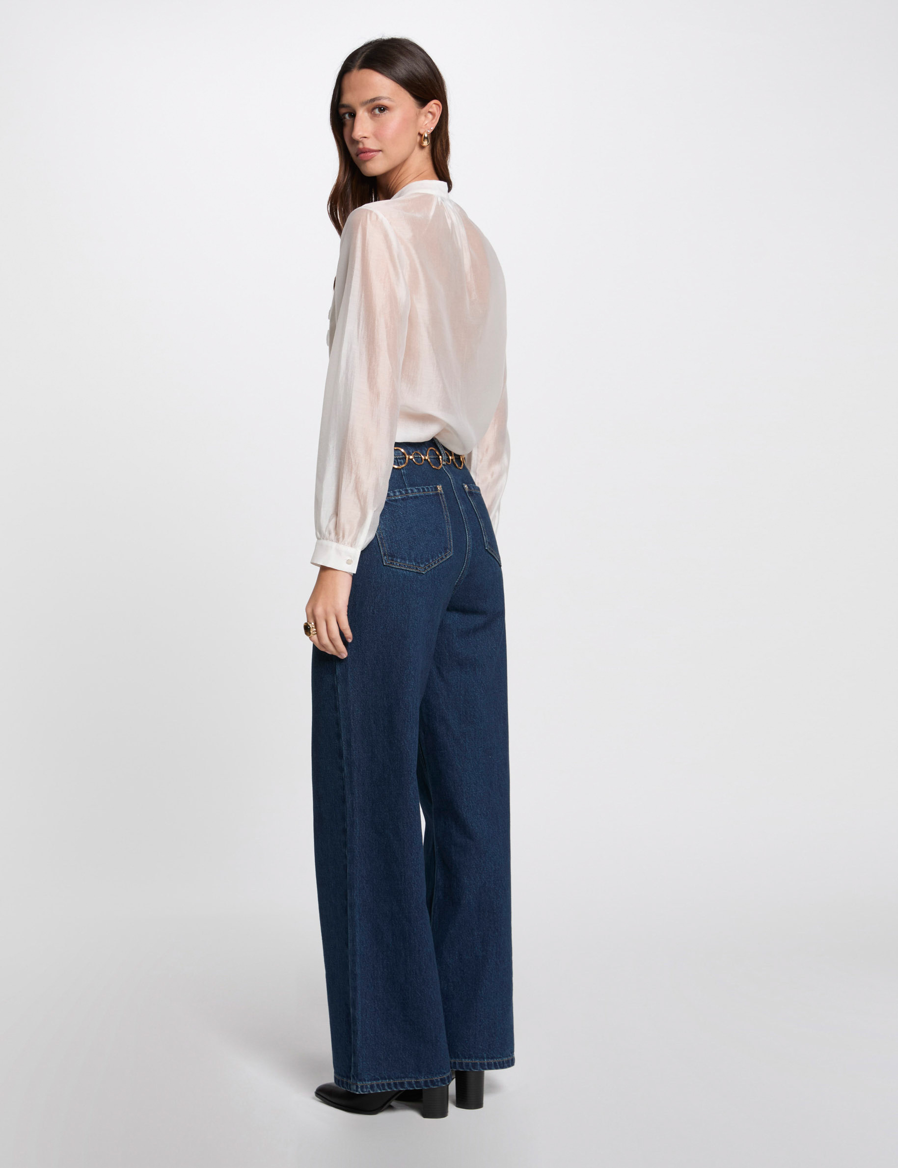 chemise manches longues blanc femme Chemise manches longues blanc femme