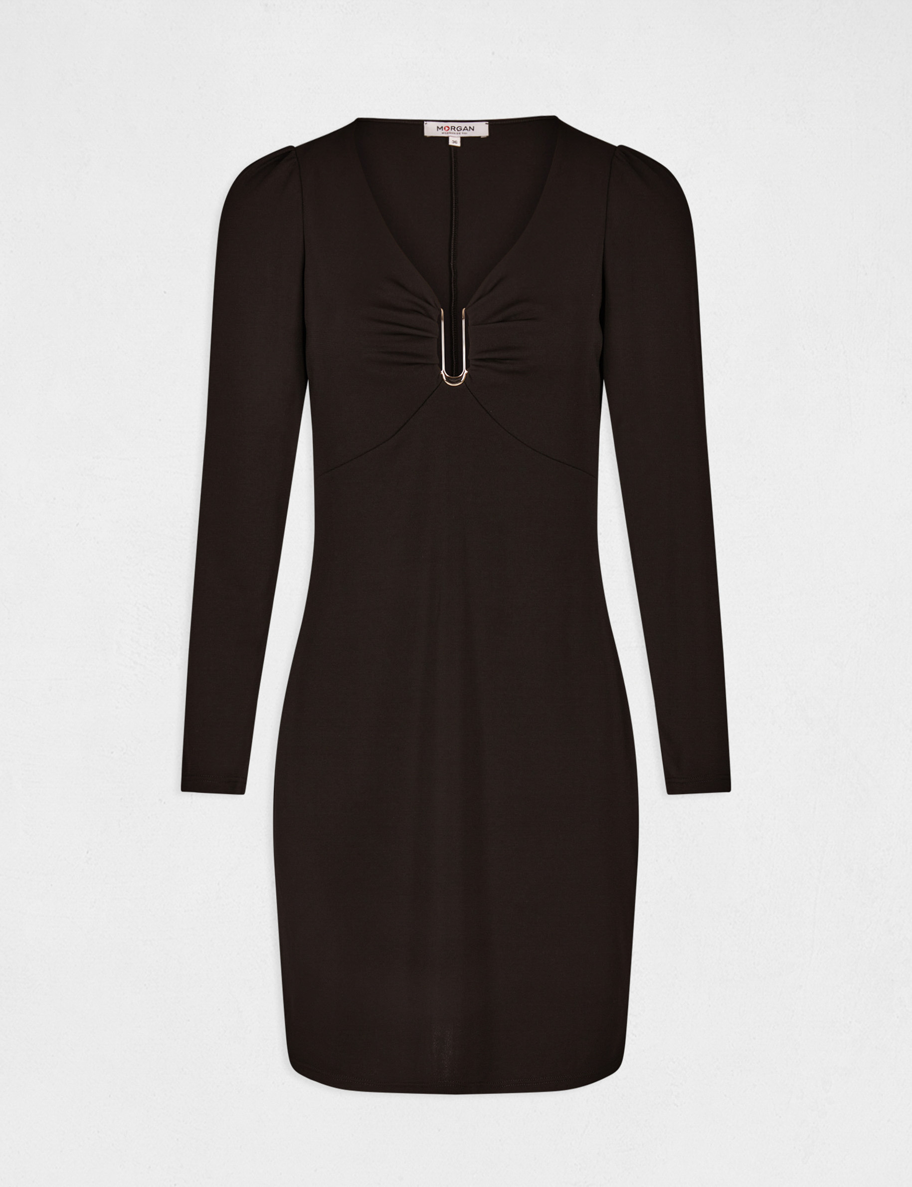 Robe Noire Col Bijou - Taille 10 - Neuf Avec Léger Défaut - Marque Heavent Sent