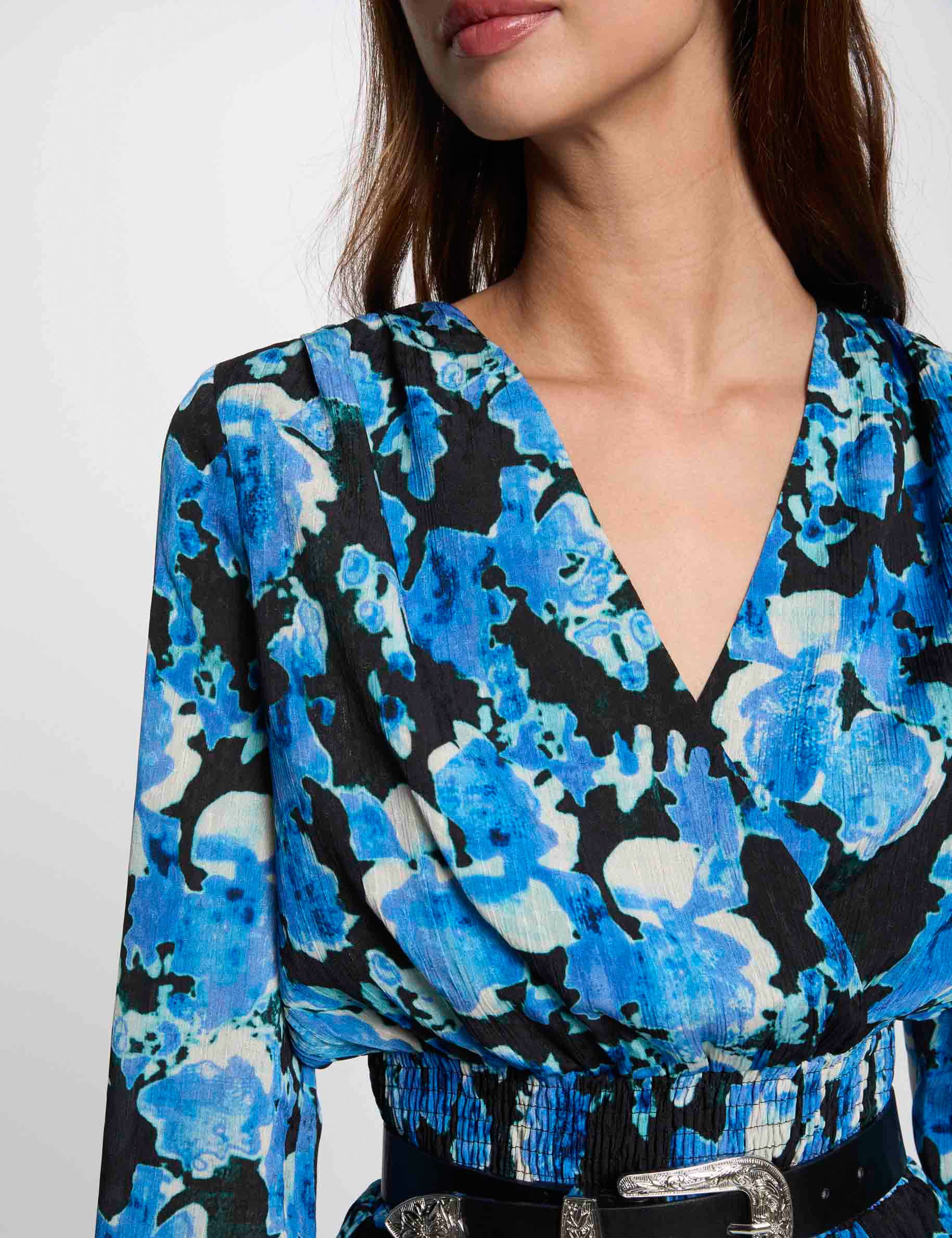 robe courte cintree imprimee multicolore femme Robe courte cintrée imprimée multicolore femme