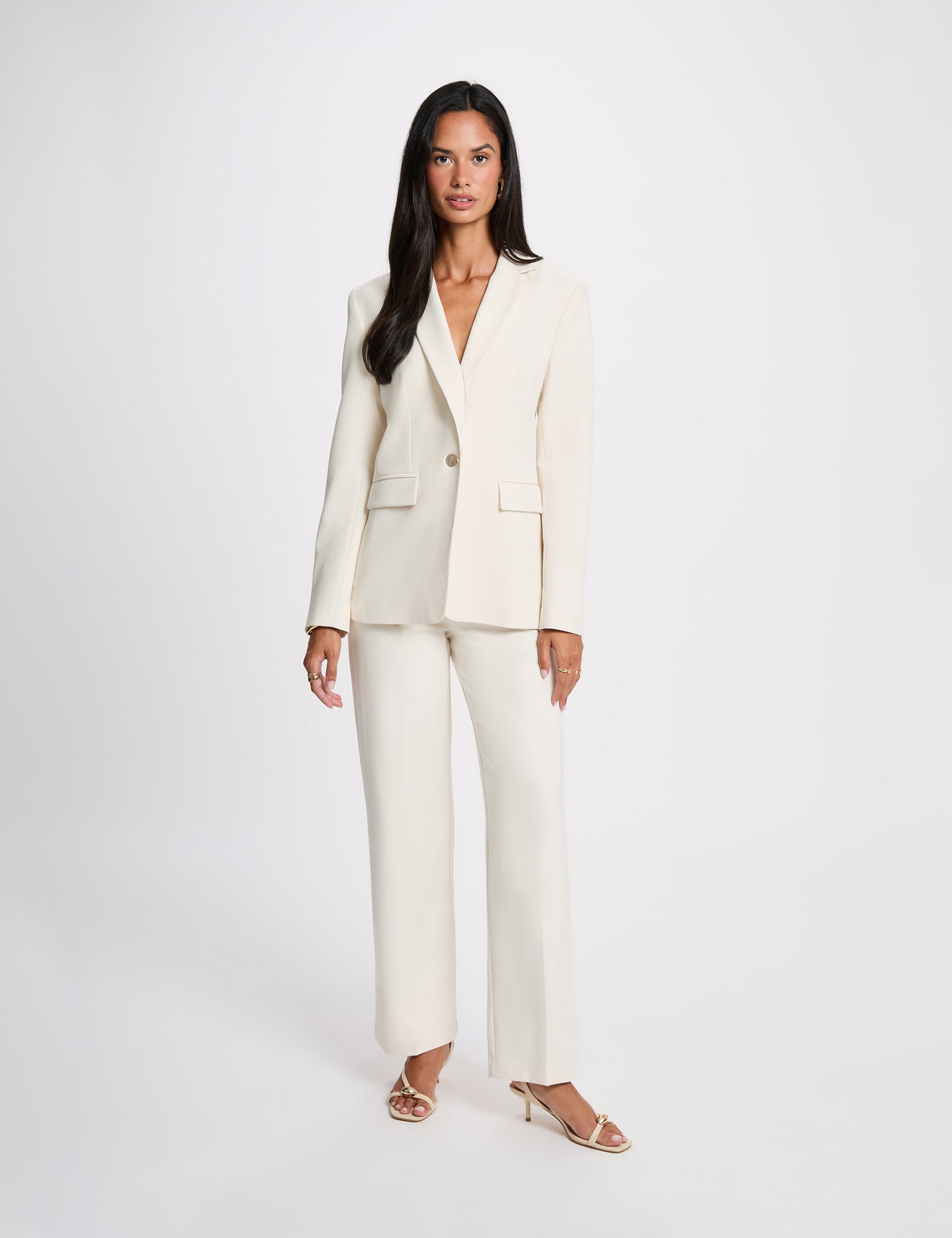 Veste blazer creme femme