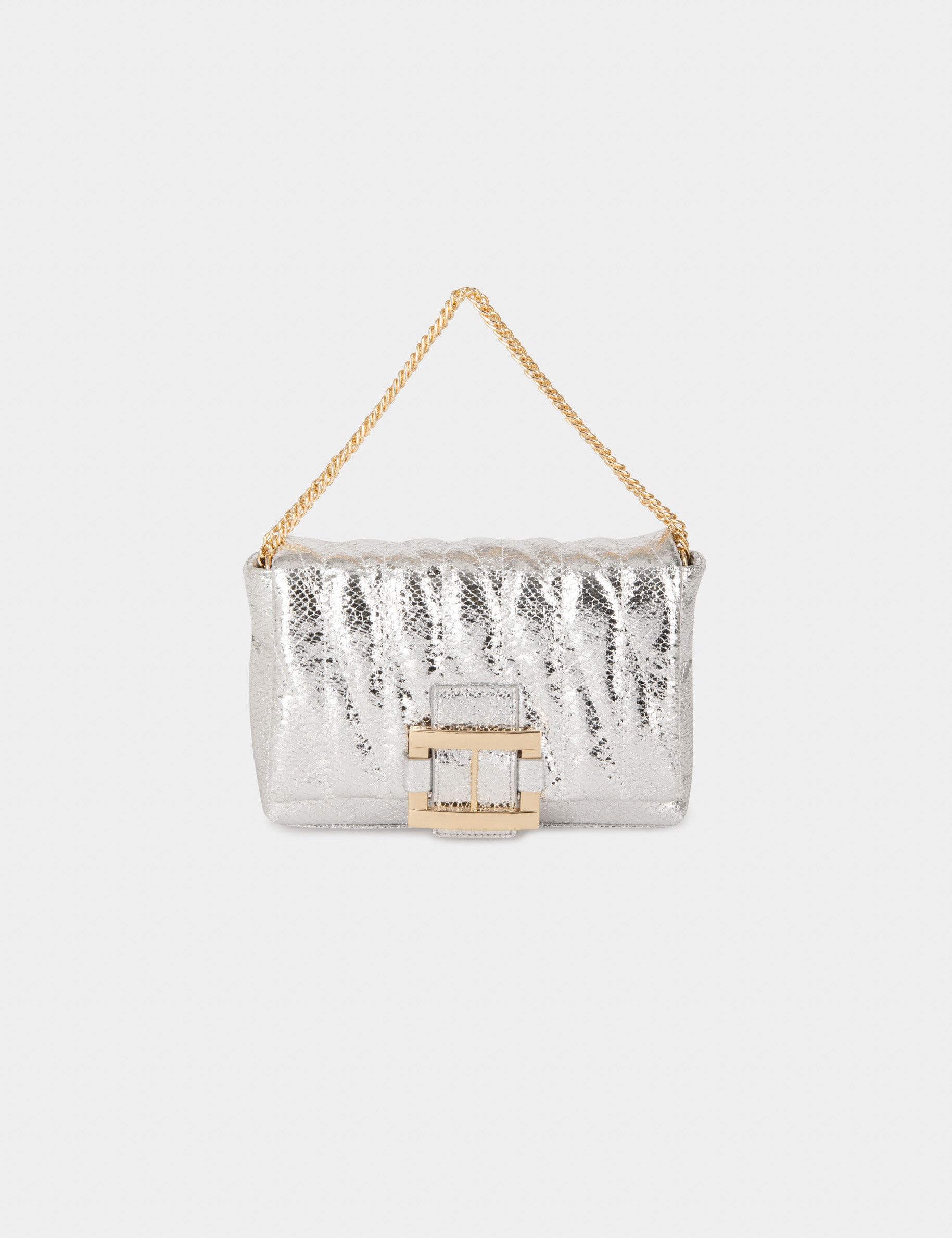 Sac matelassé avec boucle argente femme Sac matelassé avec boucle argente femme