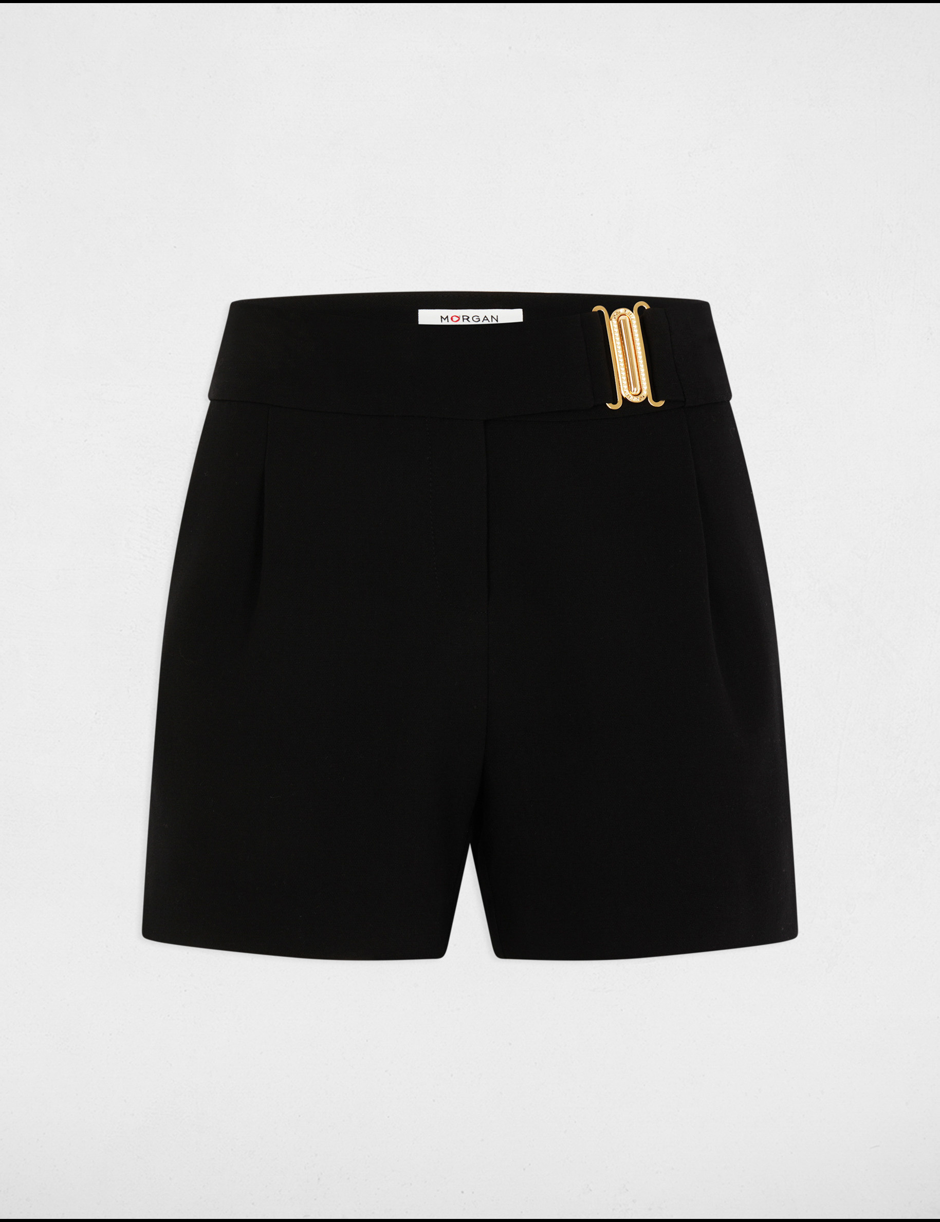 short large velours noir femme Short large velours noir femme