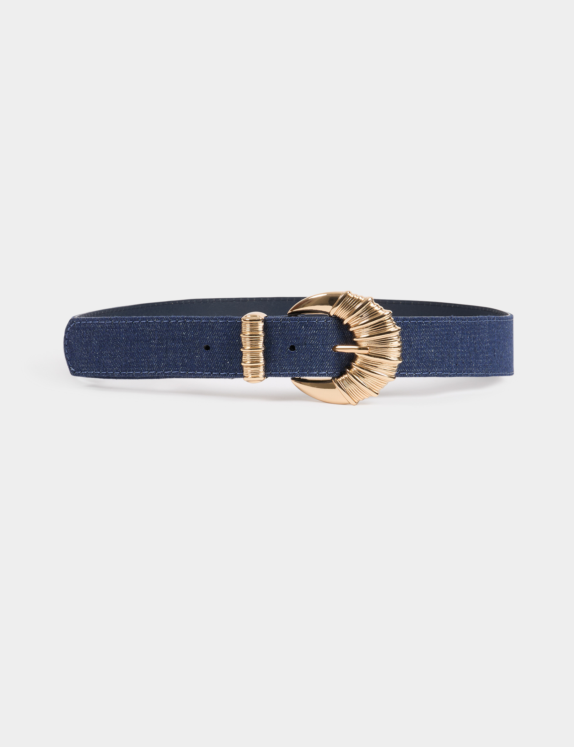 Ceinture en jean denim brut femme