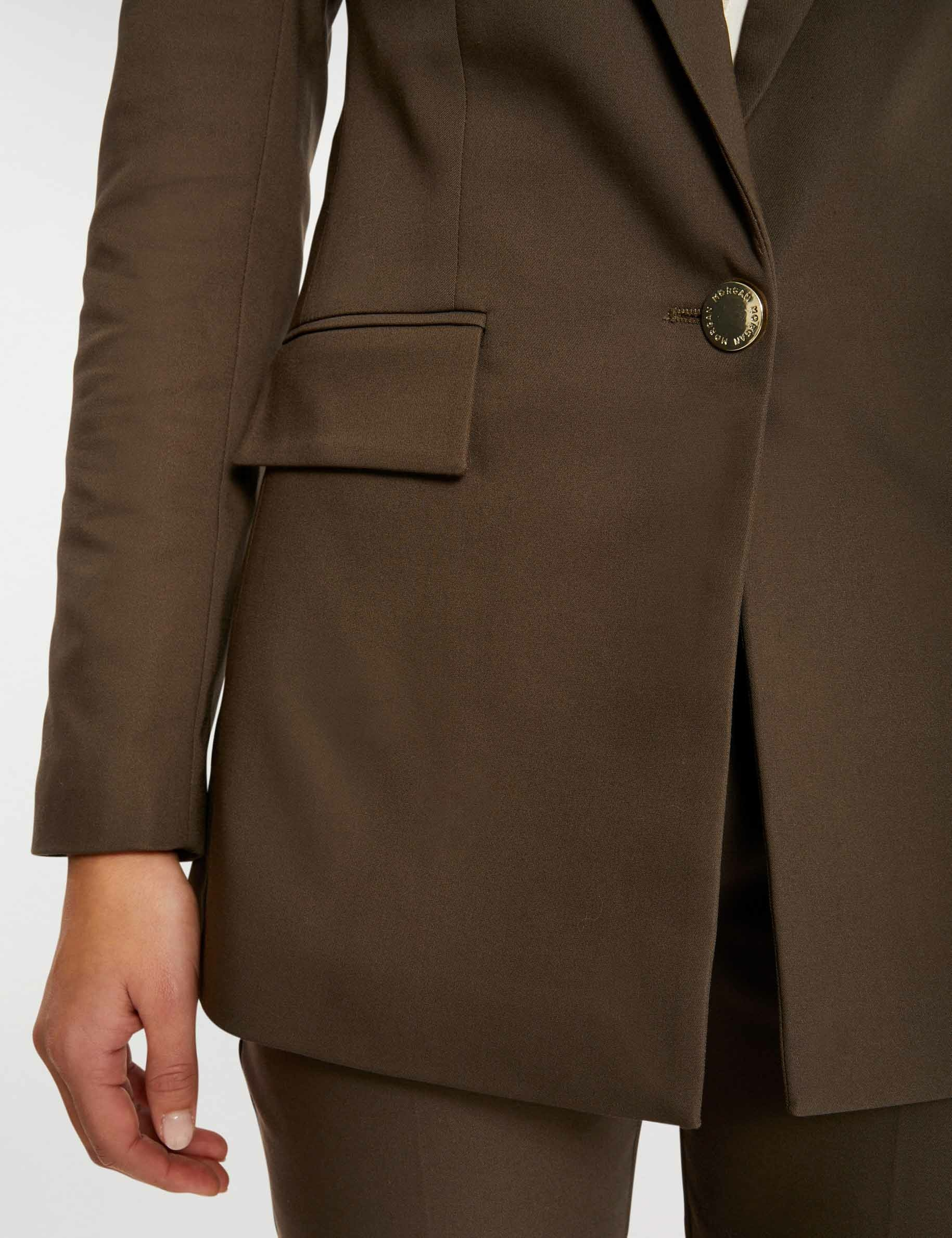 Veste city droite vert kaki femme