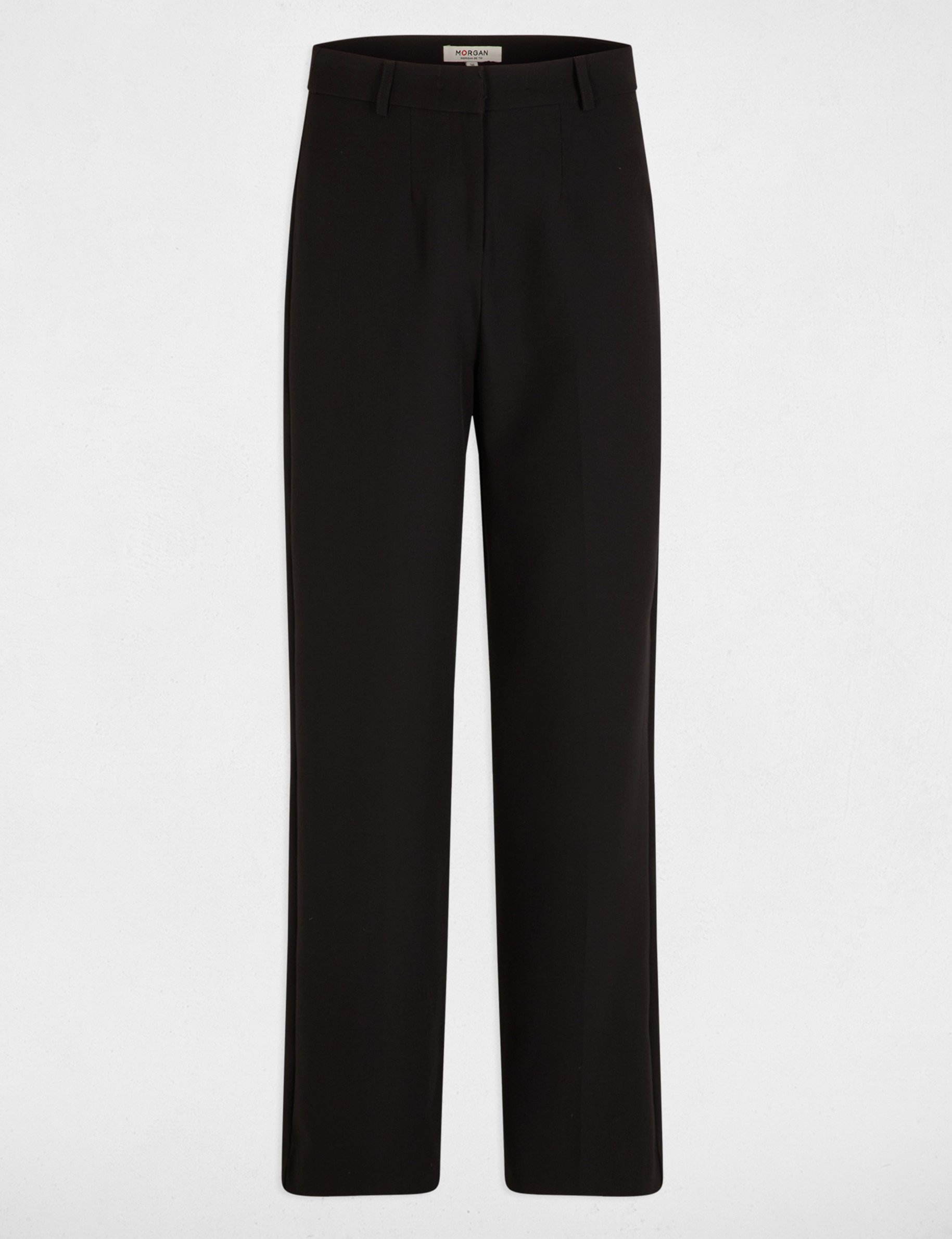 pantalon droit a pinces noir femme Pantalon droit à pinces noir femme