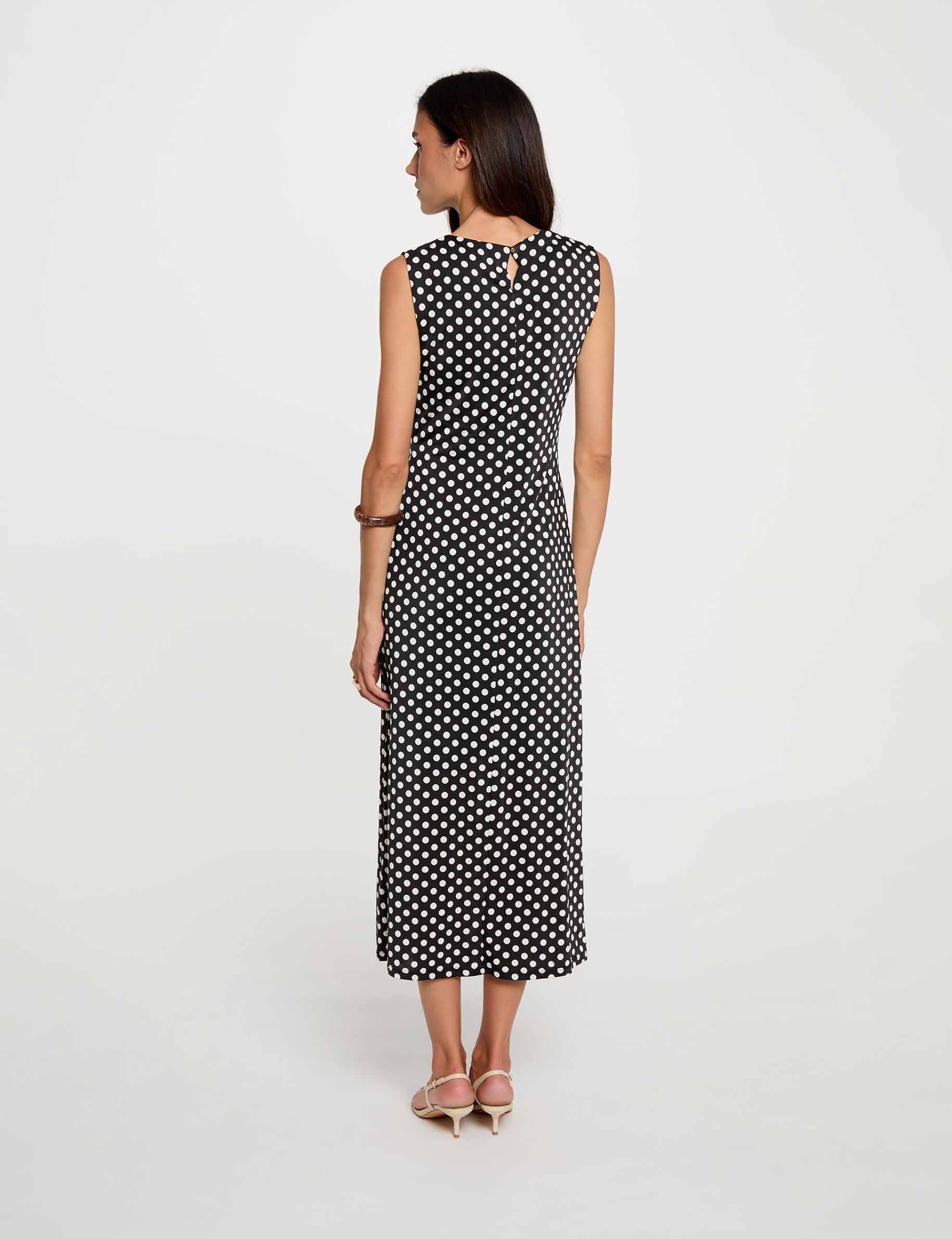 Robe longue sans manches multicolore femme