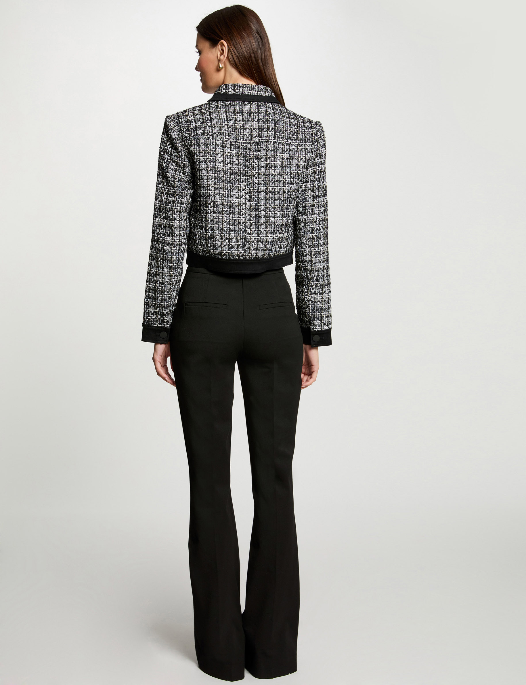 Veste cintr&eacute;e tweed multico femme