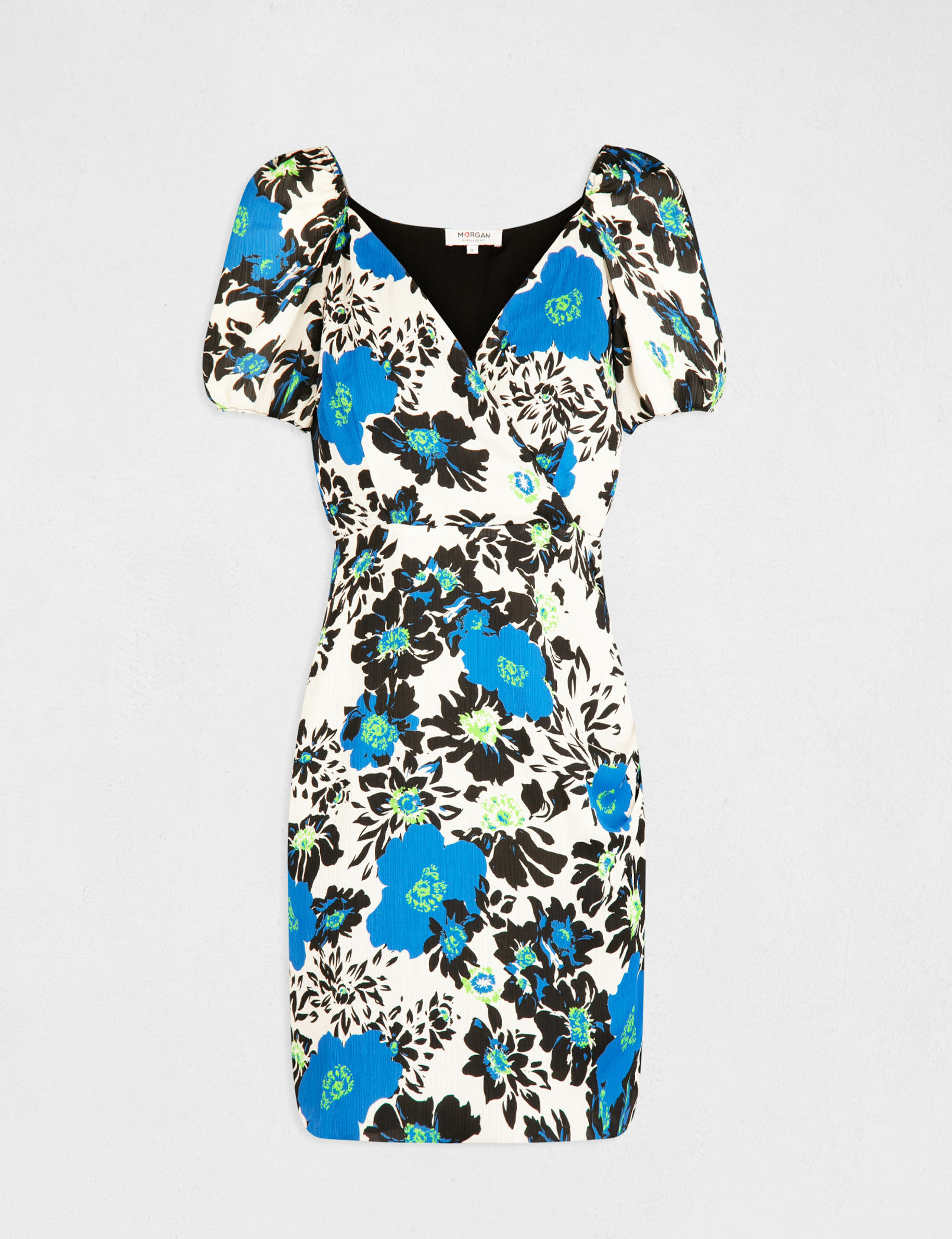 Robe droite imprimé floral multico femme Robe droite imprimé floral multico femme