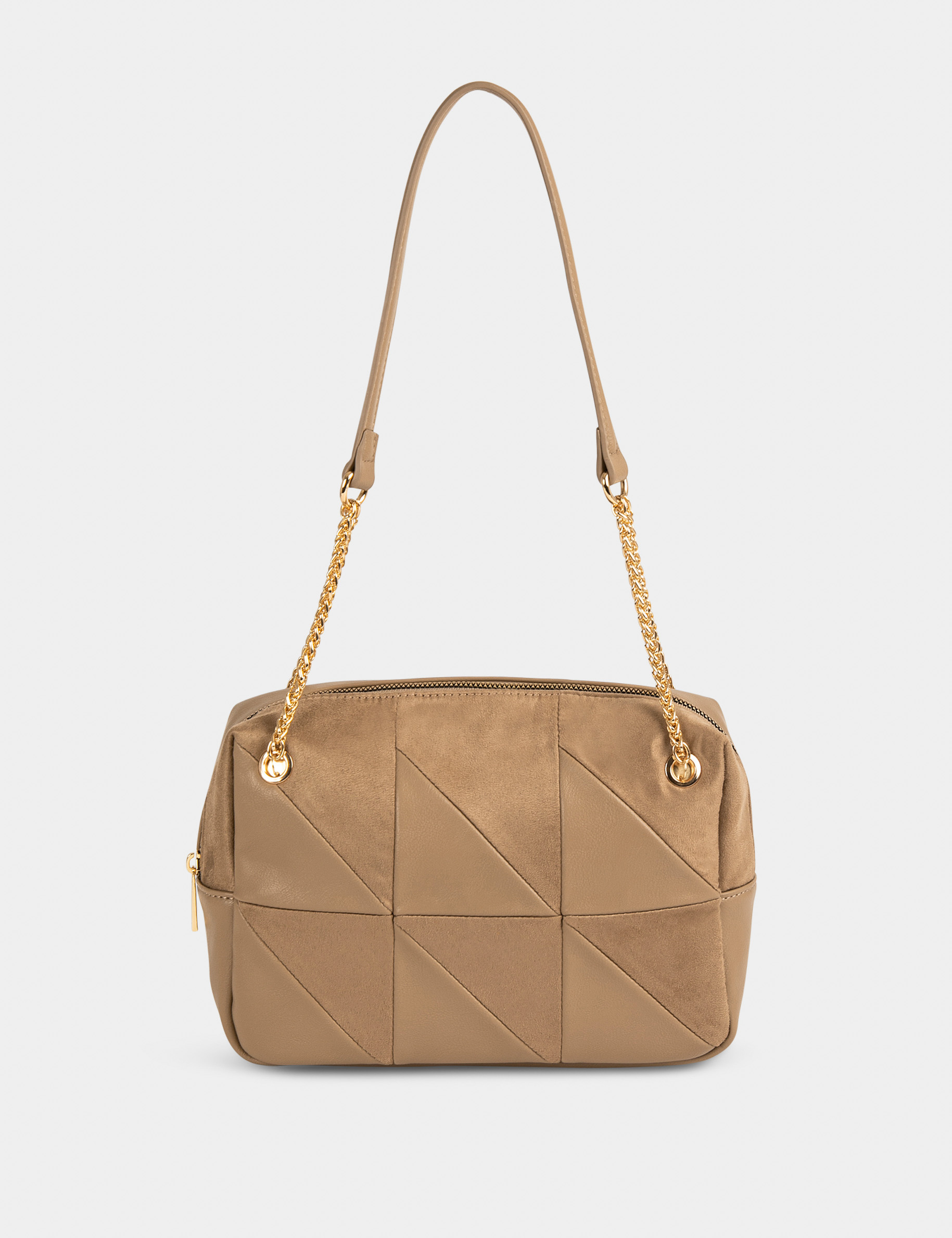 Sac rectangulaire porté-épaule beige femme Sac rectangulaire porté-épaule beige femme