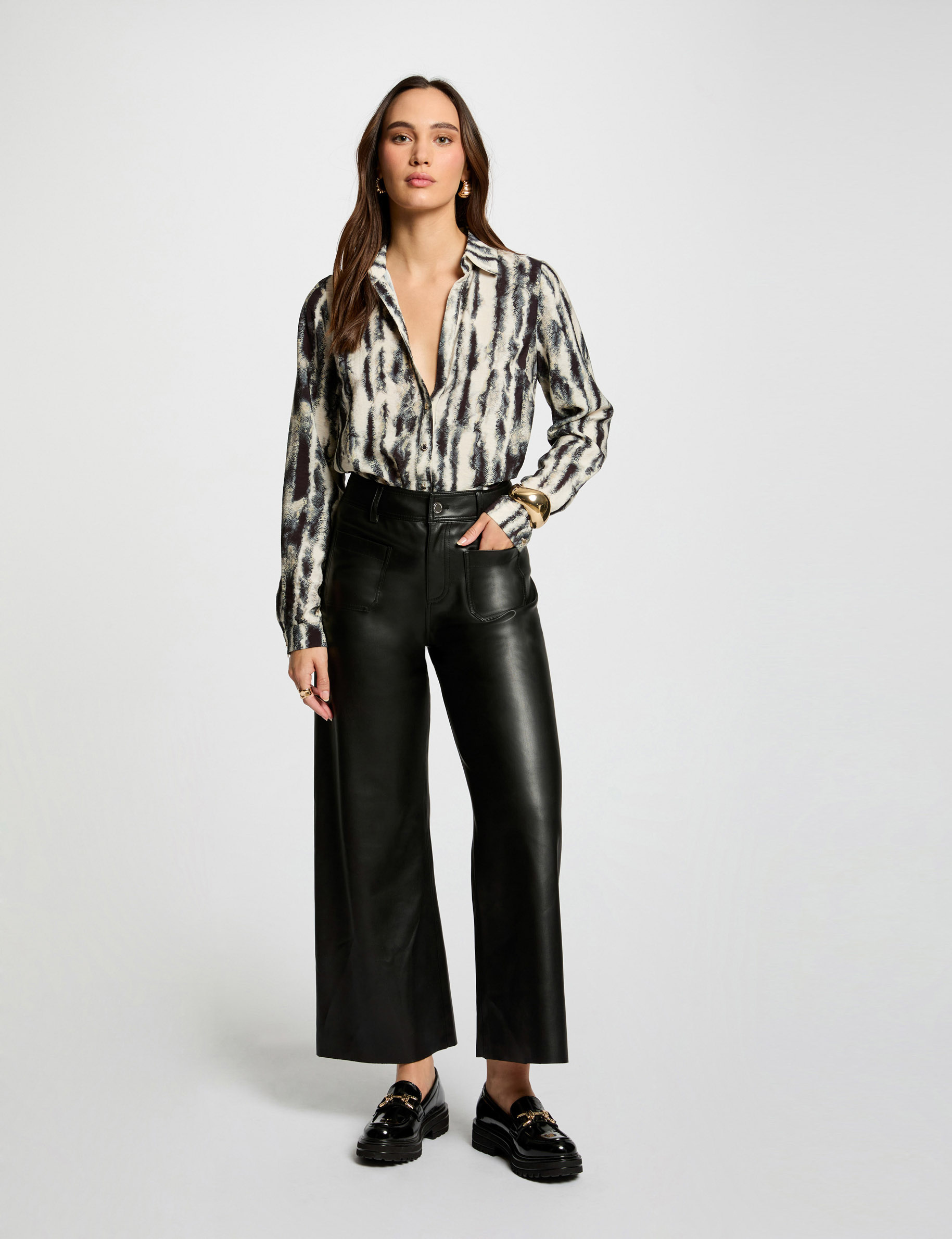 chemise manches longues multico femme Chemise manches longues multico femme