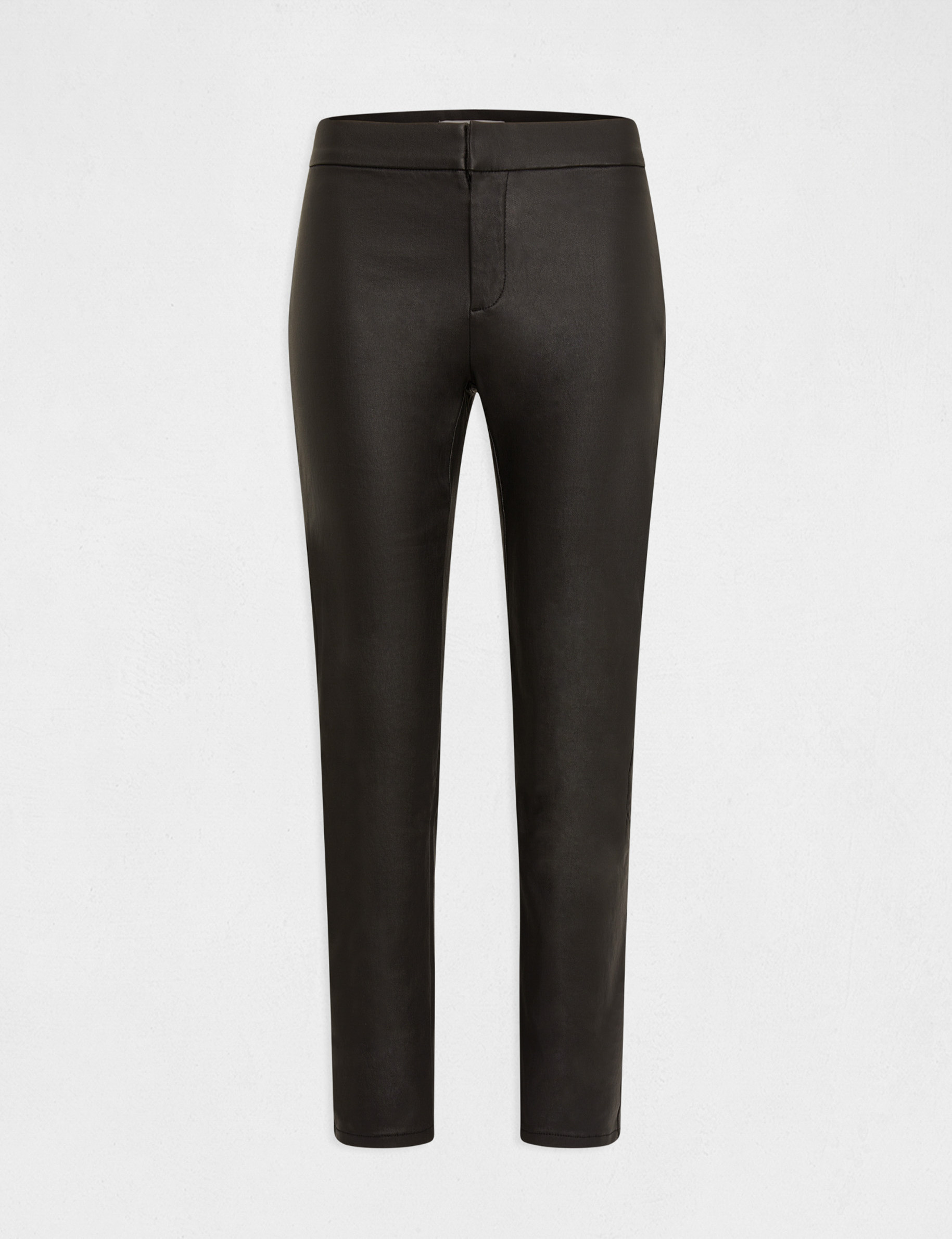 pantalon skinny enduit 78eme noir femme Pantalon skinny enduit 7/8ème noir femme