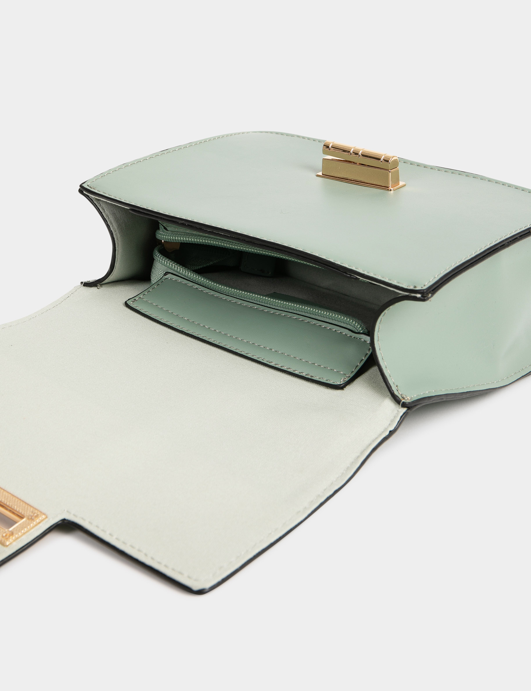 Grand Sac Cartable En Tweed Harris Vert Menthe à Carreaux - Fait Main, Bandoulière, Poches Zippées - Marque Islander