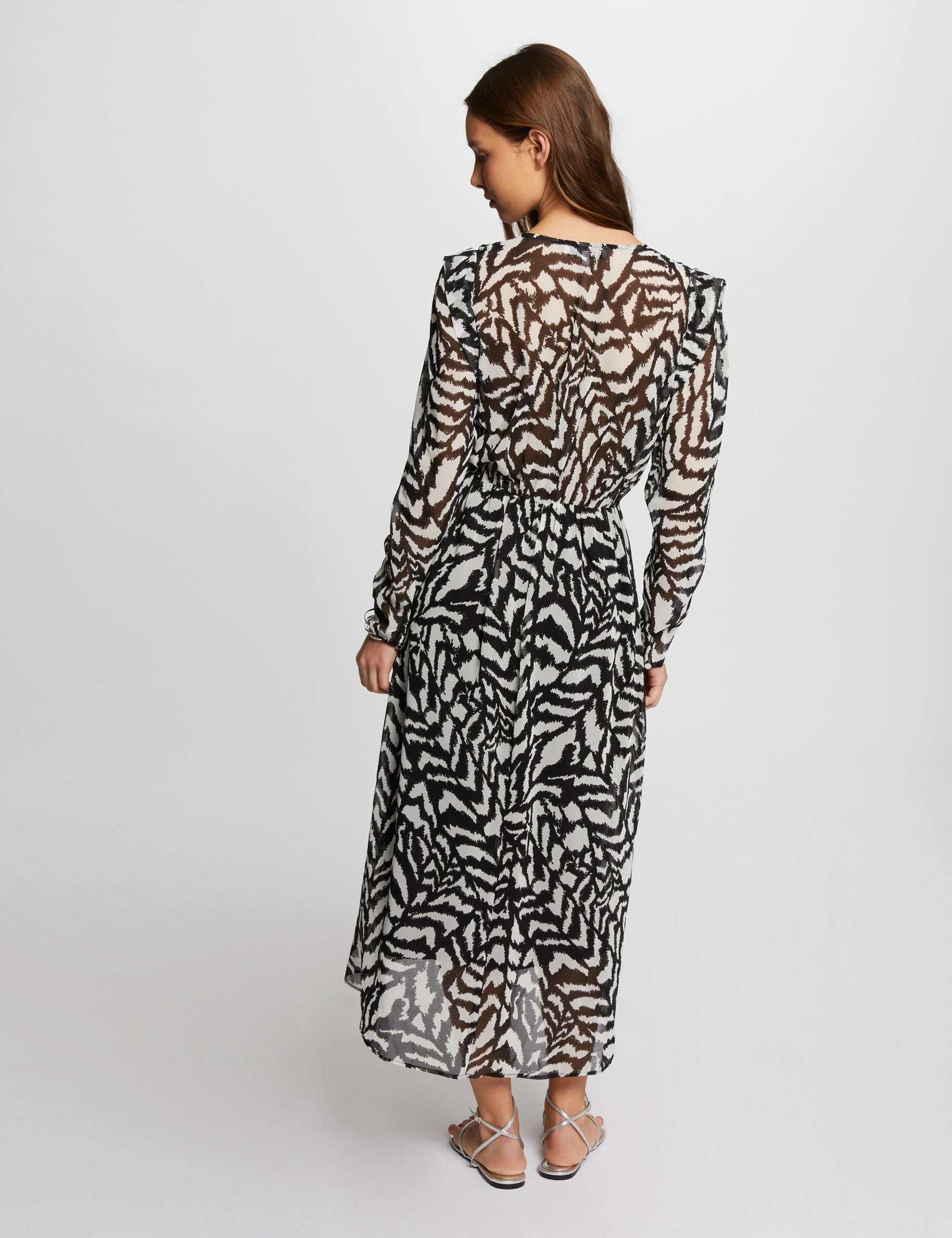 Robe longue imprimée multico femme | Morgan