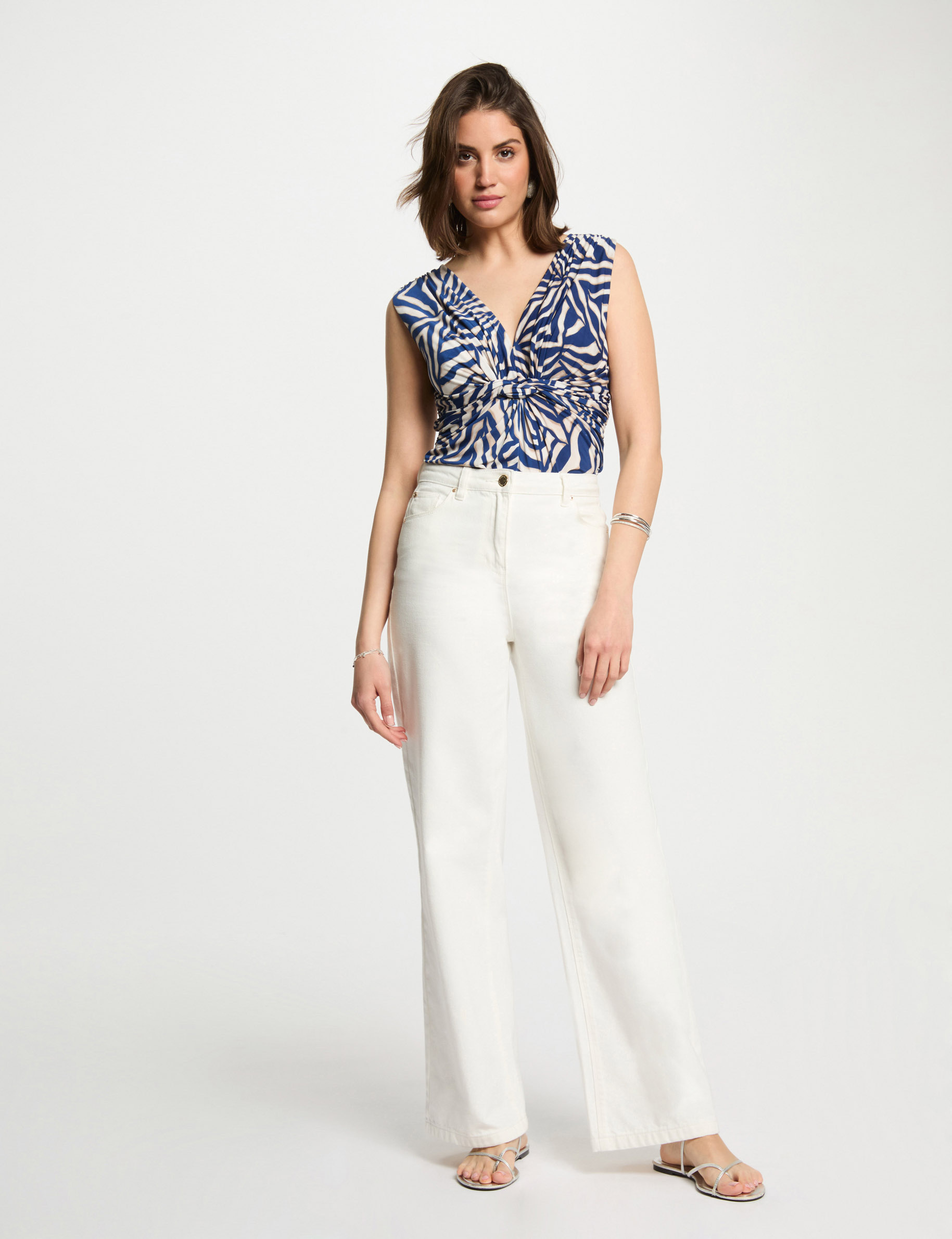 debardeur sans manches blanc femme Débardeur sans manches blanc femme