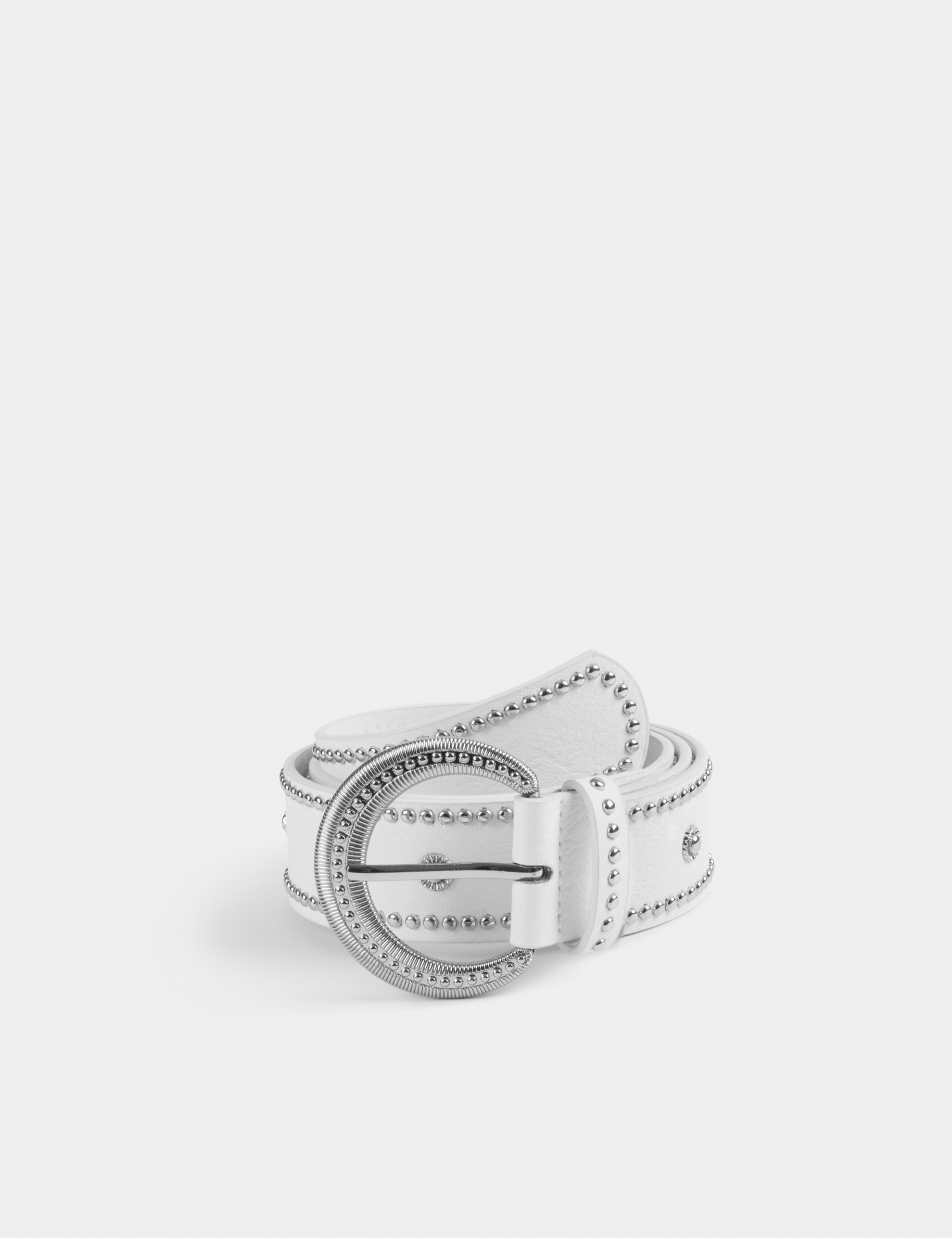 ceinture avec clous blanc femme Ceinture avec clous blanc femme
