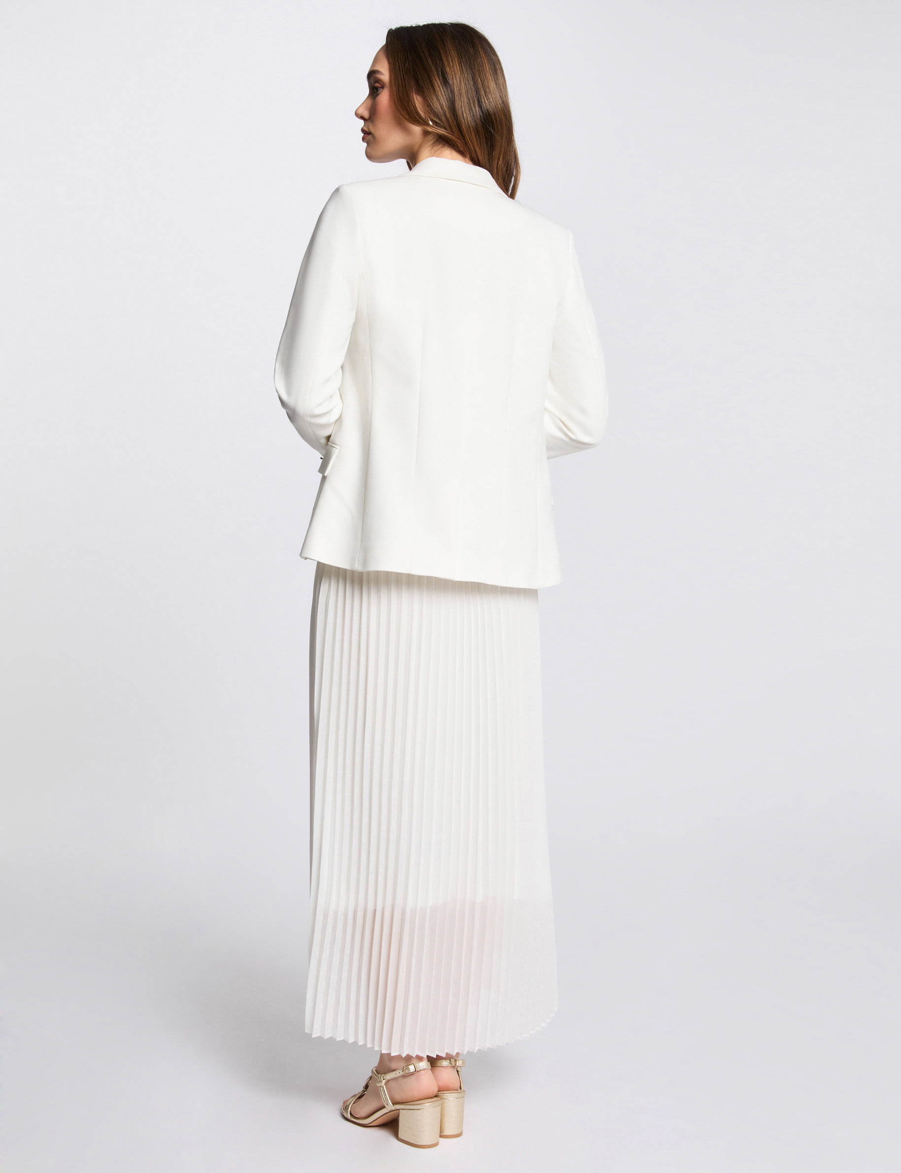 blazer double boutonnage blanc femme Blazer double boutonnage blanc femme