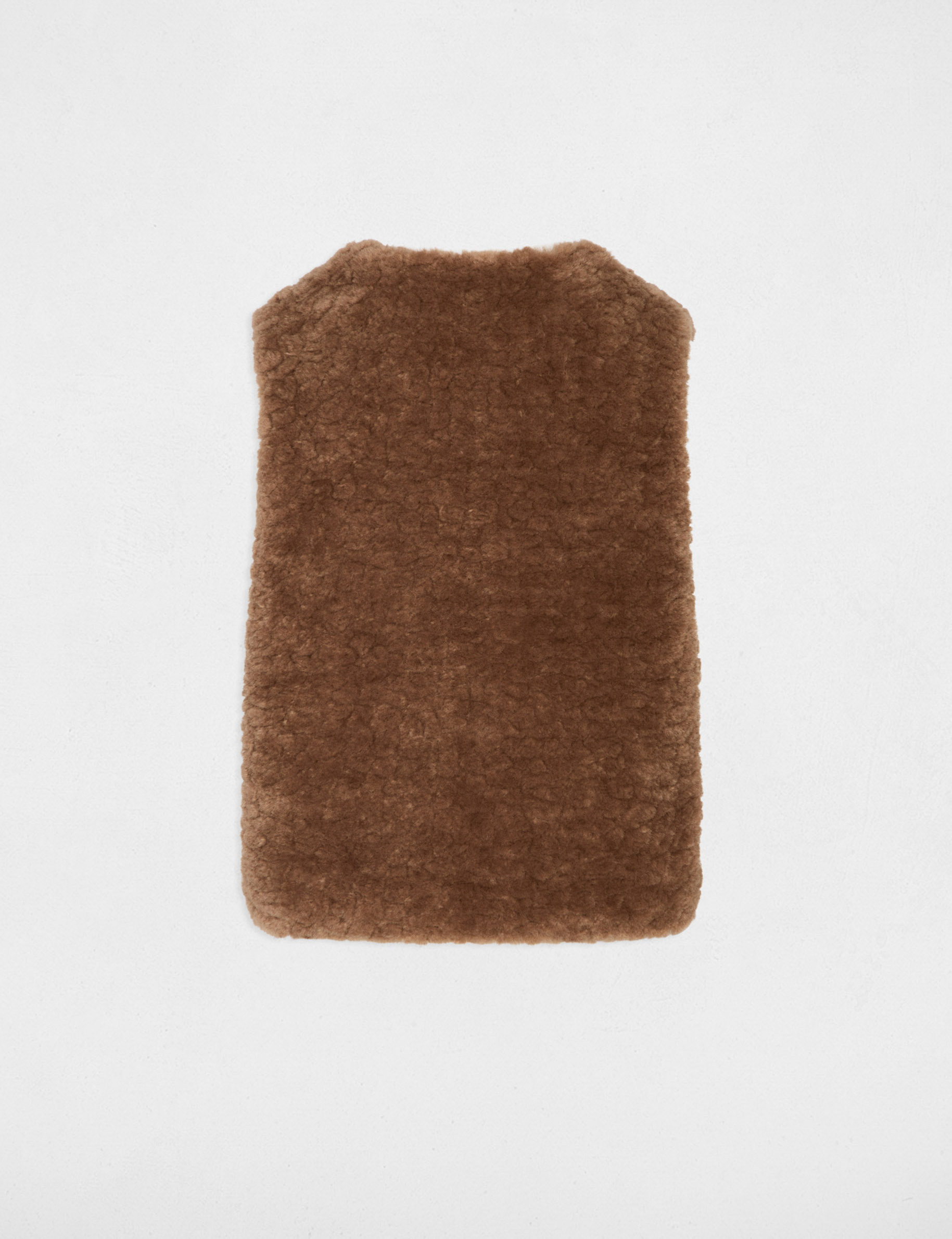 Gilet fausse fourrure marron femme