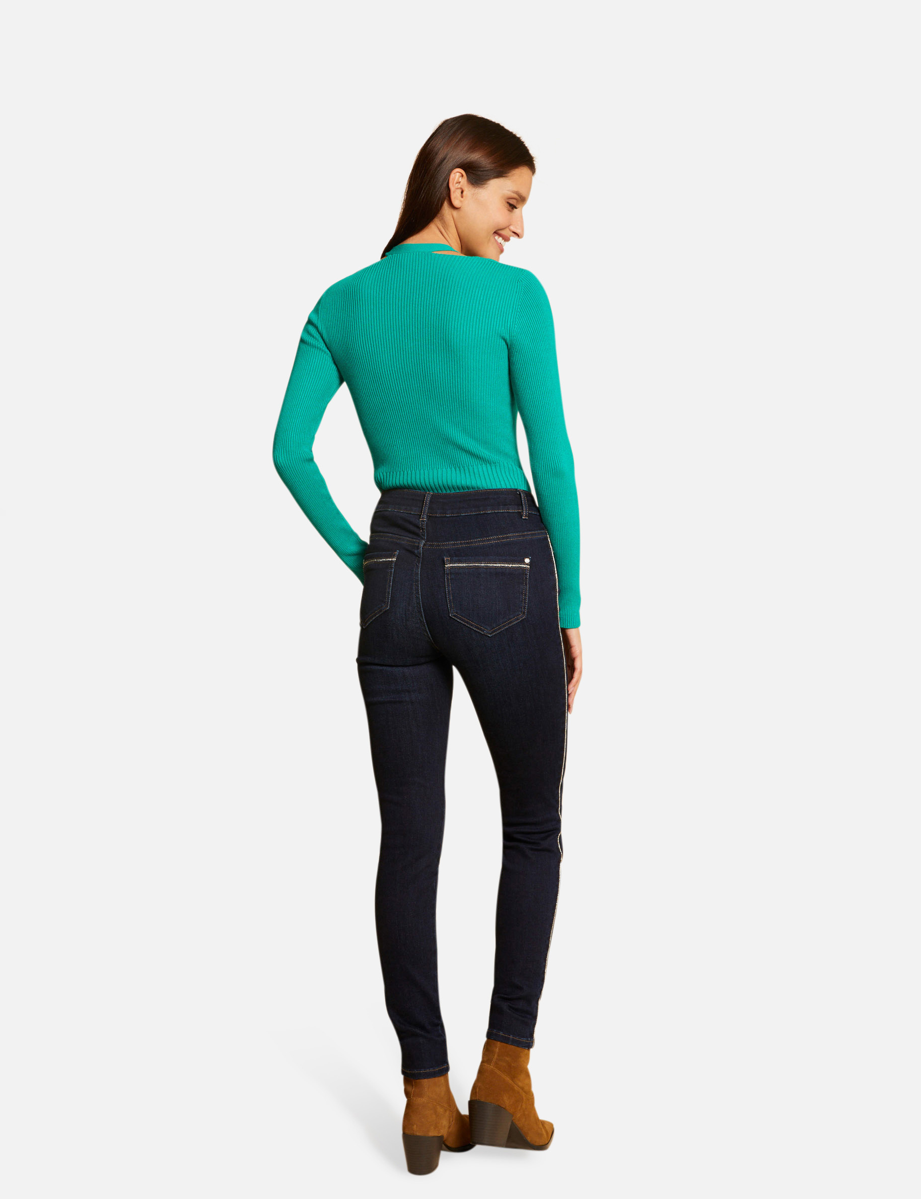 Pull manches longues avec boutons vert moyen femme Pull manches longues avec boutons vert moyen femme