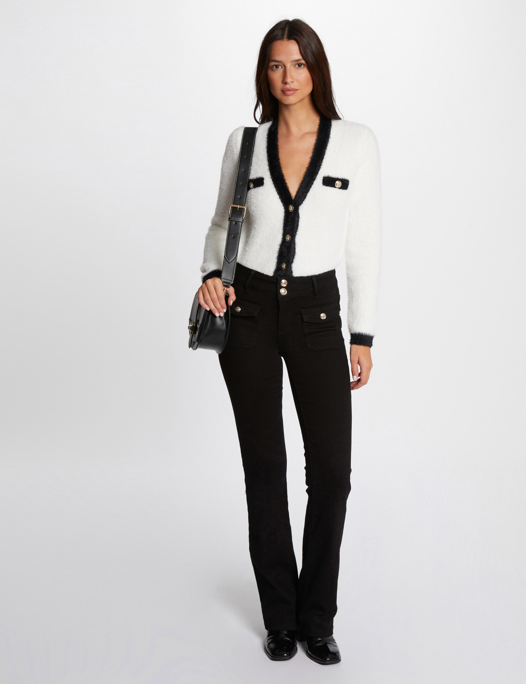 pull maille duveteuse ecru femme Pull maille duveteuse ecru femme