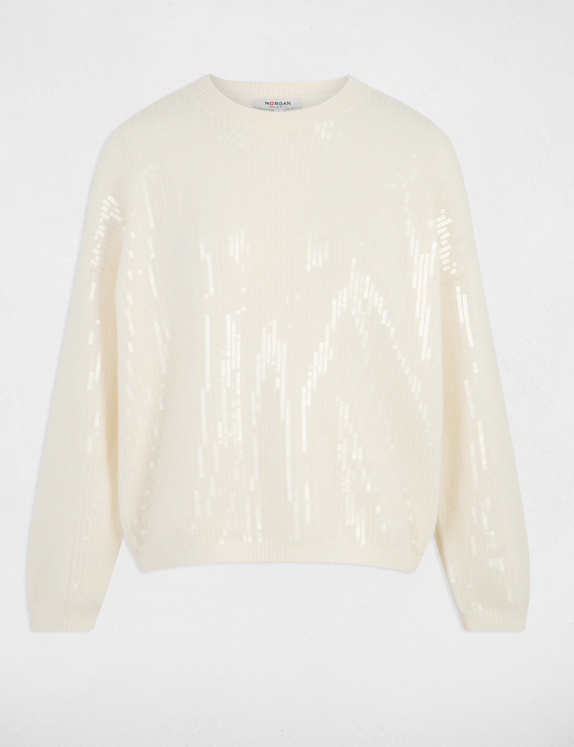 Pull Femme INC Beige Col Vachette – Taille S, Coton, étincelant, Neuf Avec Défaut