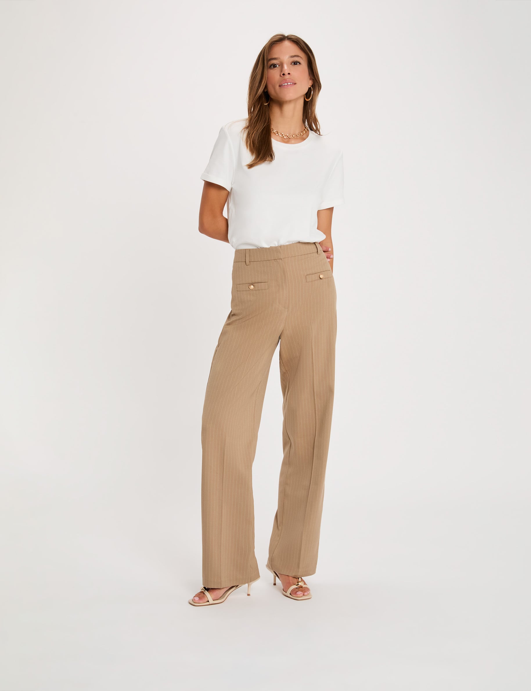T-shirt manches courtes blanc femme