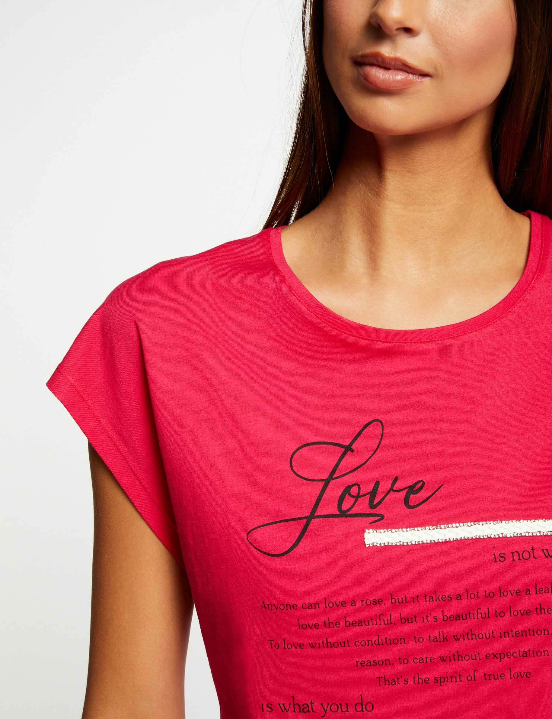 T-shirt manches courtes framboise femme T-shirt manches courtes framboise femme