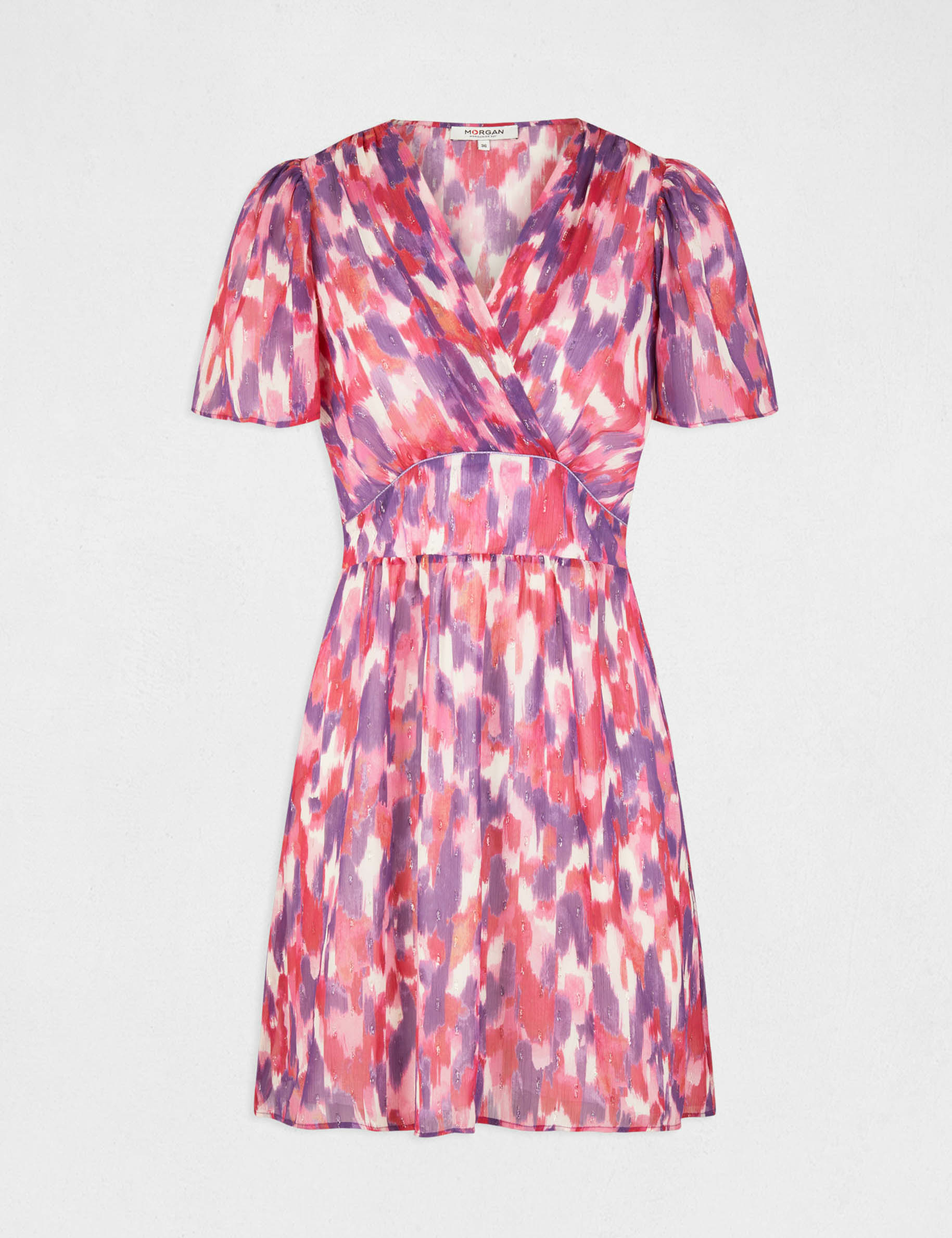 Robe patineuse imprimé abstrait multico femme Robe patineuse imprimé abstrait multico femme