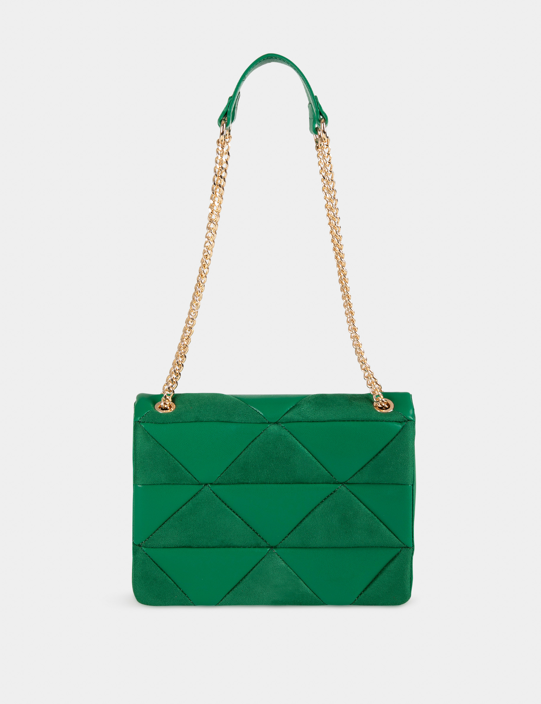 Sac pochette à bandoulière chaîne vert femme Sac pochette à bandoulière chaîne vert femme