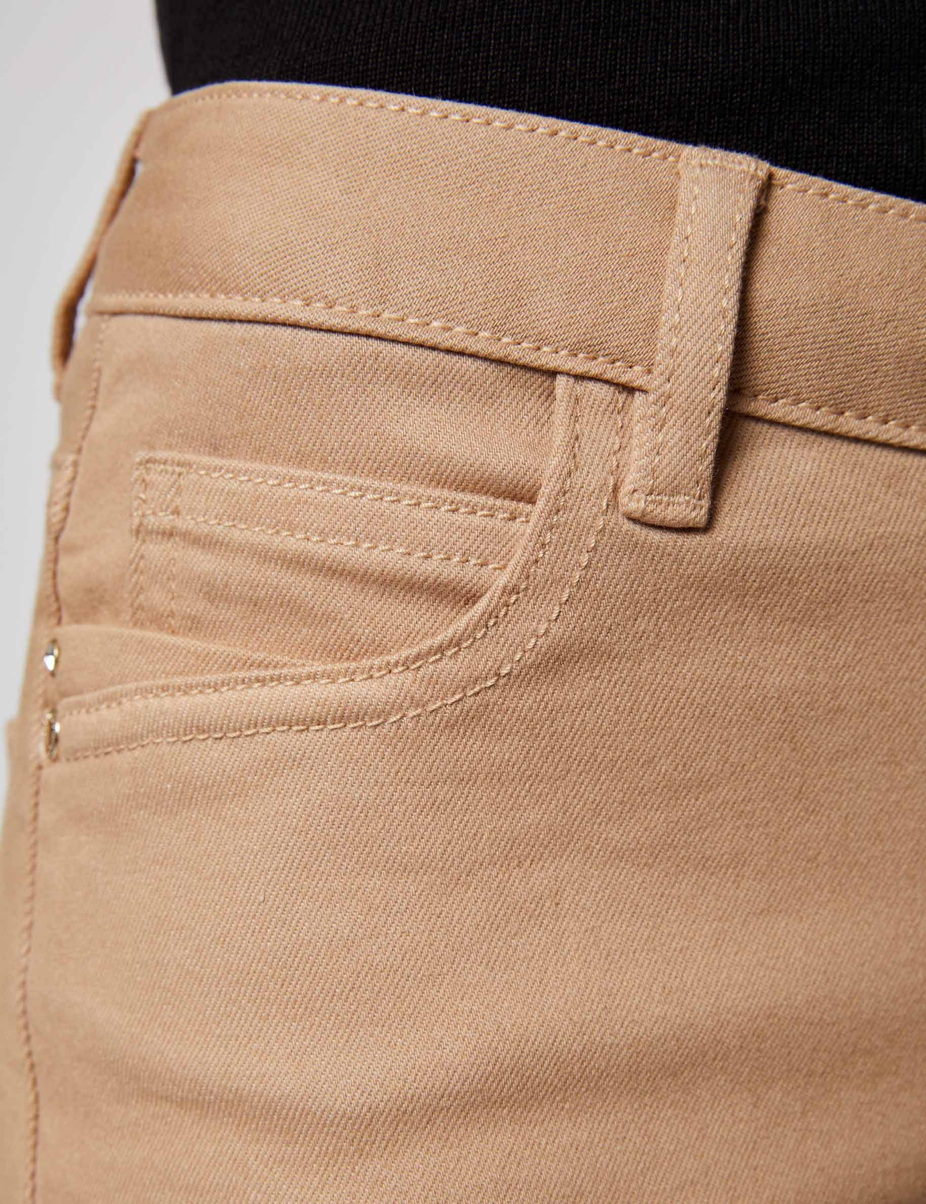 Jeans skinny taille basse sable femme
