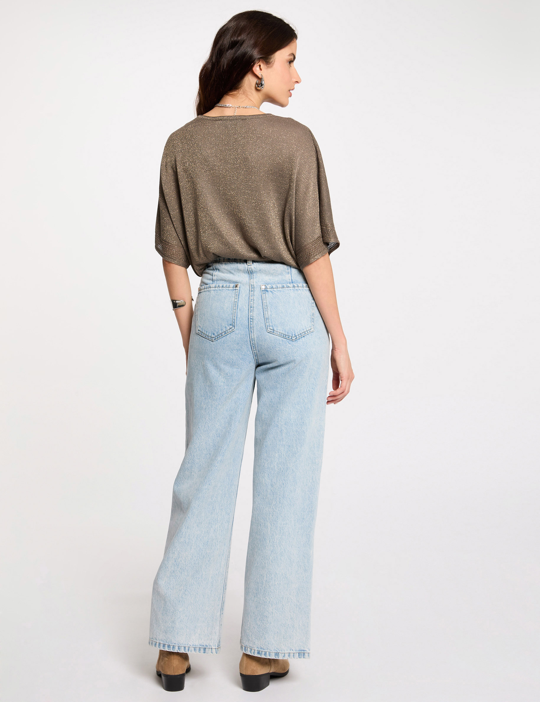 Pull Femme Dsquared2 - 100% Laine - Col En V Vert - Taille XS (IT 38) - Neuf Avec étiquettes