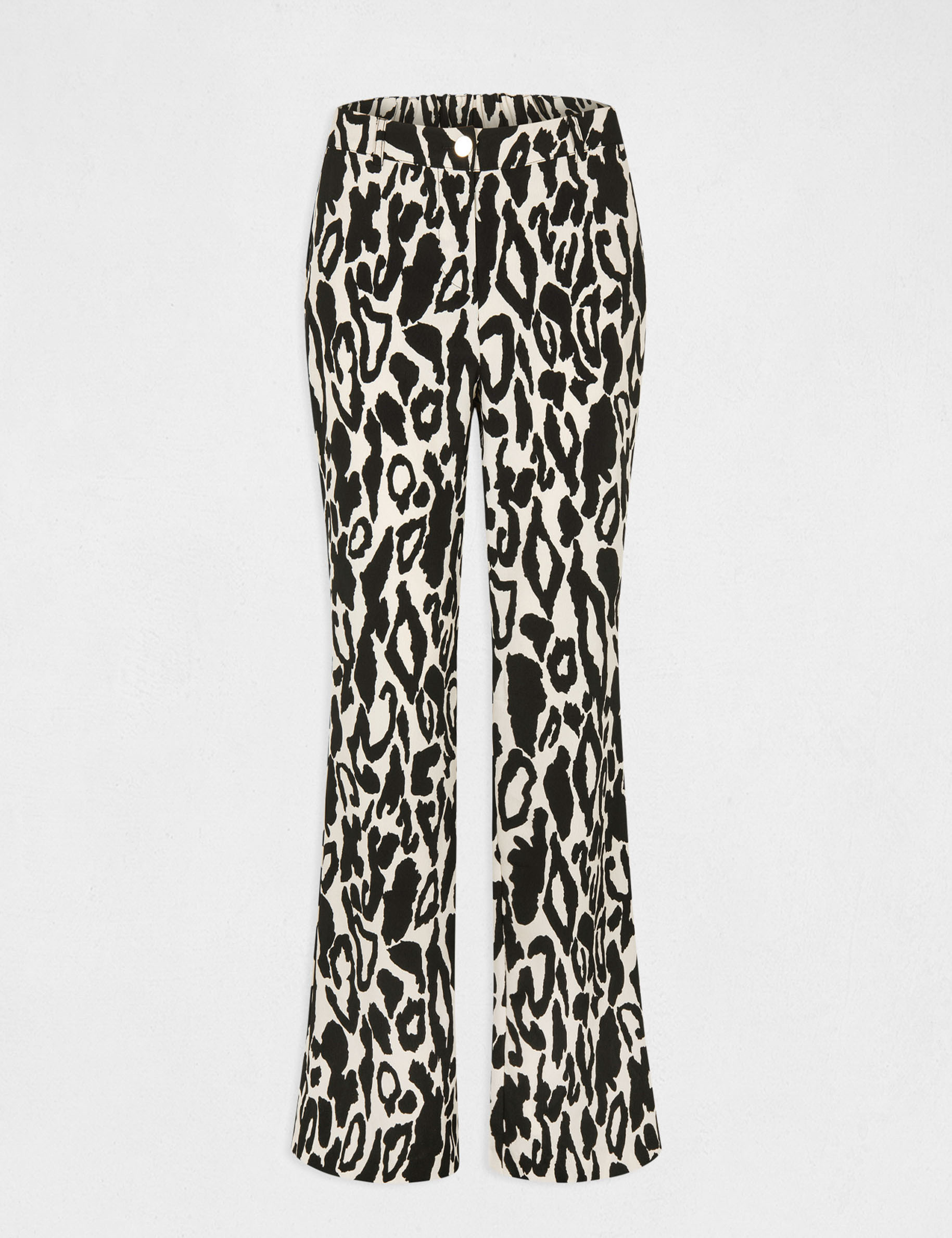 pantalon droit imprime animalier multico femme Pantalon droit imprimé animalier multico femme