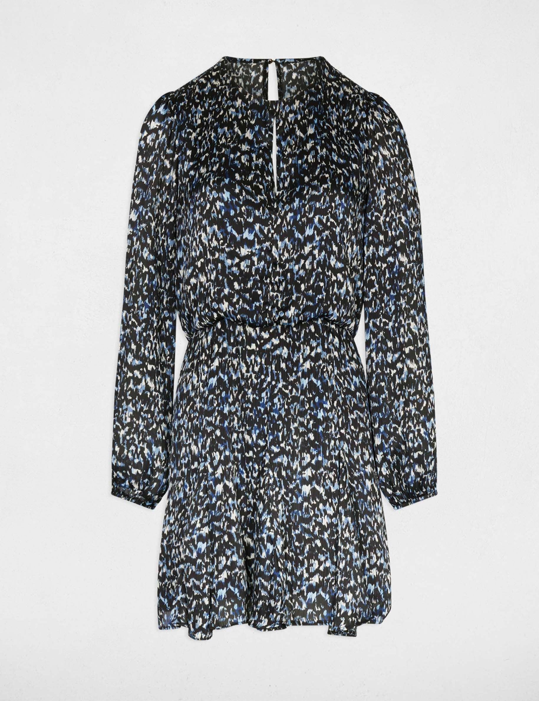 Robe courte imprim&eacute;e multicolore femme