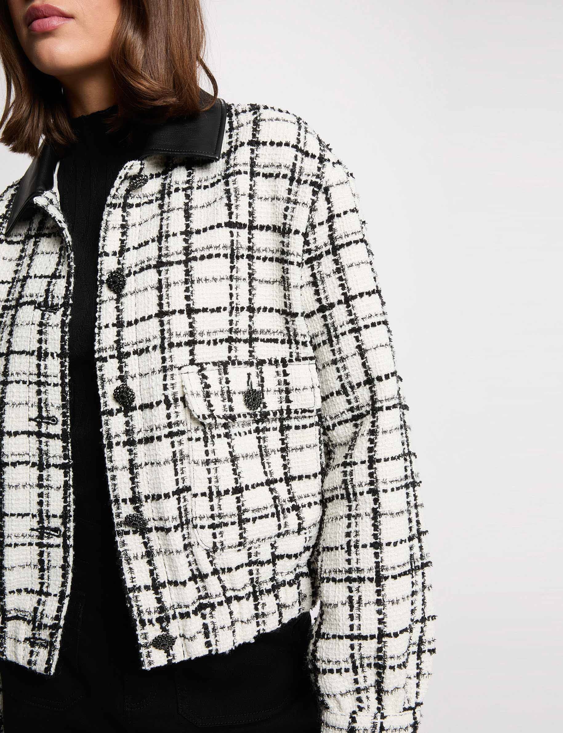 Veste oversize tweed multicolore femme | Morgan