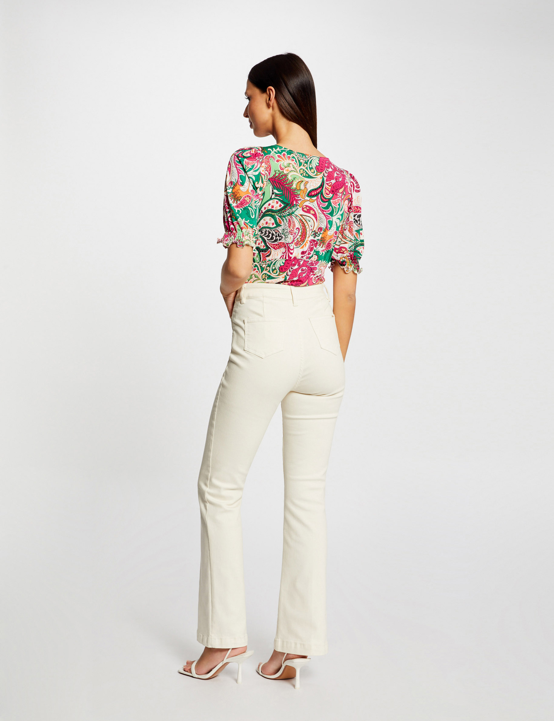 T-shirt manches courtes imprimé multico femme T-shirt manches courtes imprimé multico femme