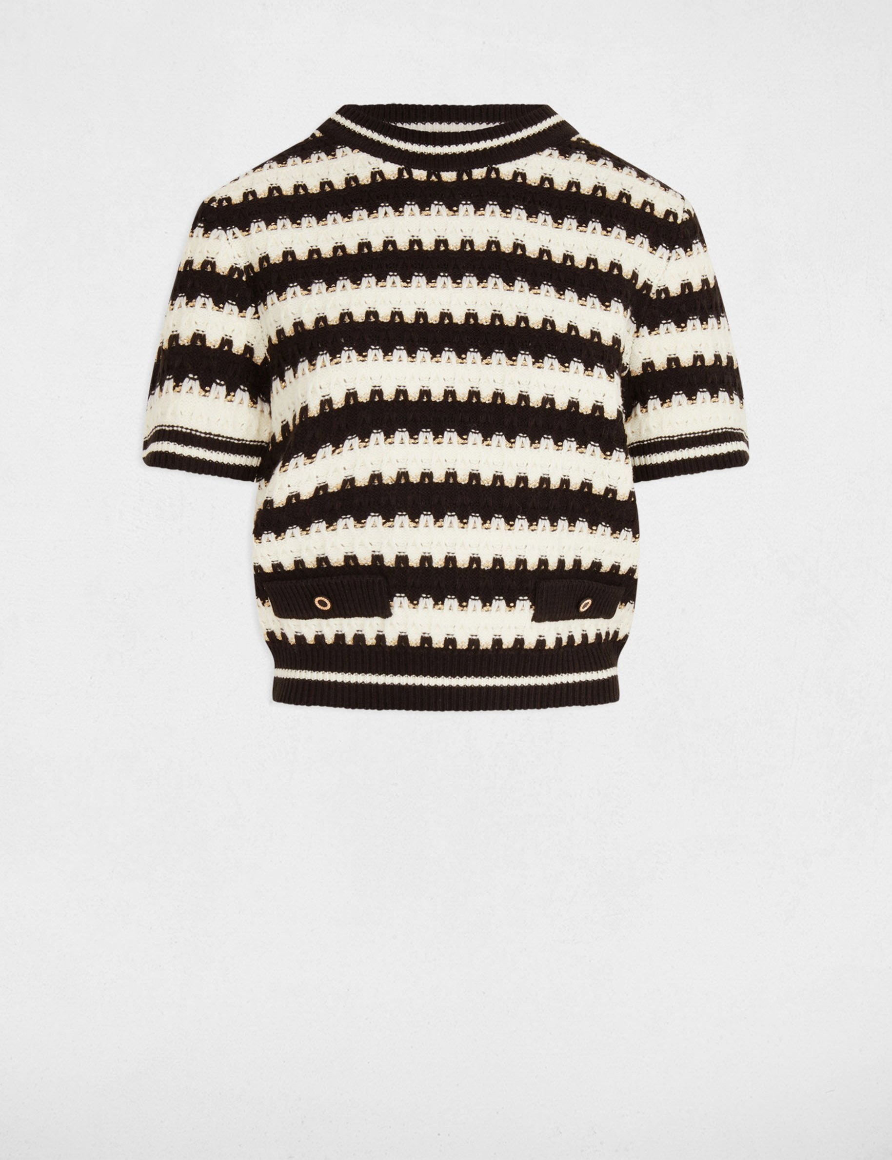 pull manches courtes raye blanc femme Pull manches courtes rayé blanc femme