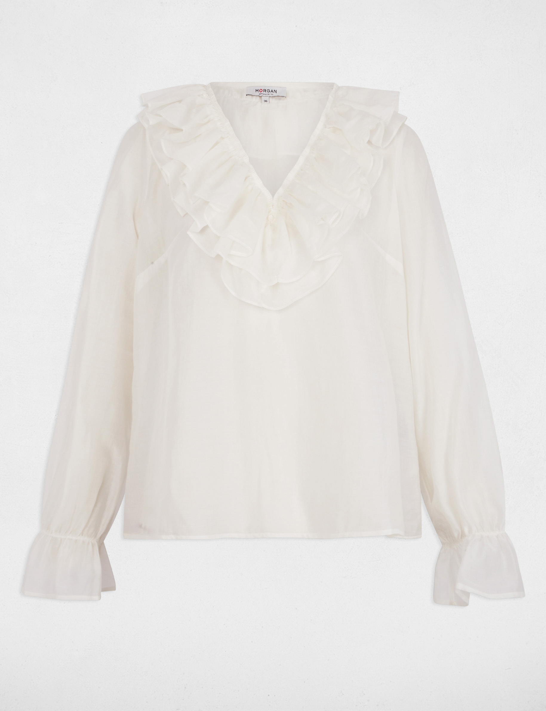 blouse manches longues blanc femme Blouse manches longues blanc femme