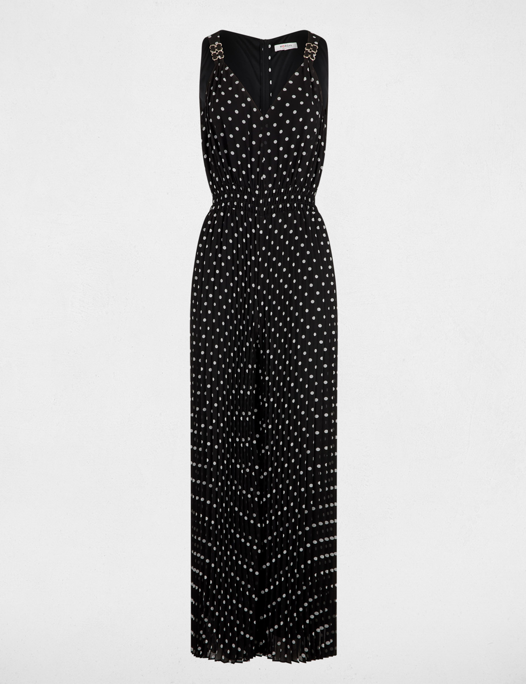 Combinaison fluide pliss&eacute;e multicolore femme