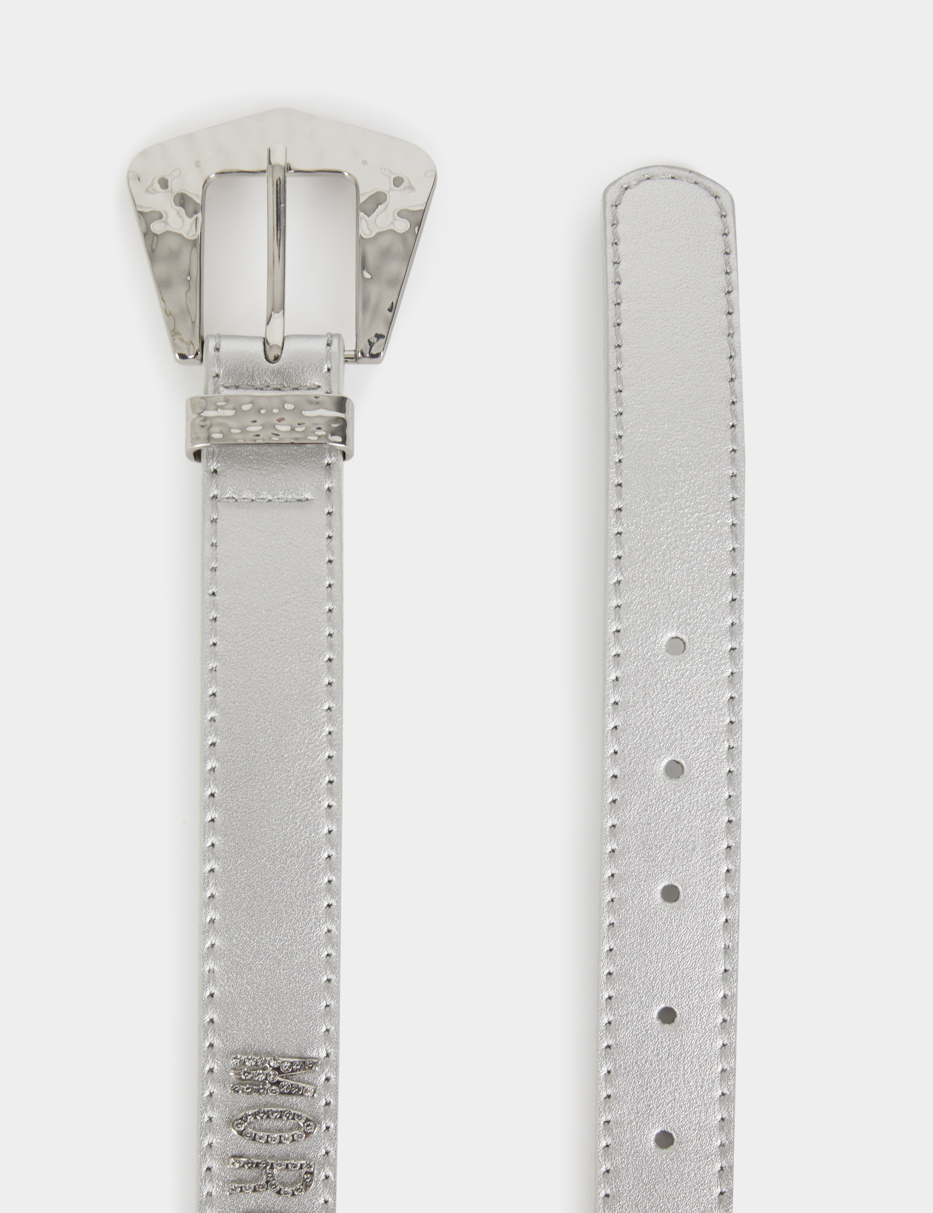 Ceinture avec MORGAN en strass argente femme Ceinture avec MORGAN en strass argente femme